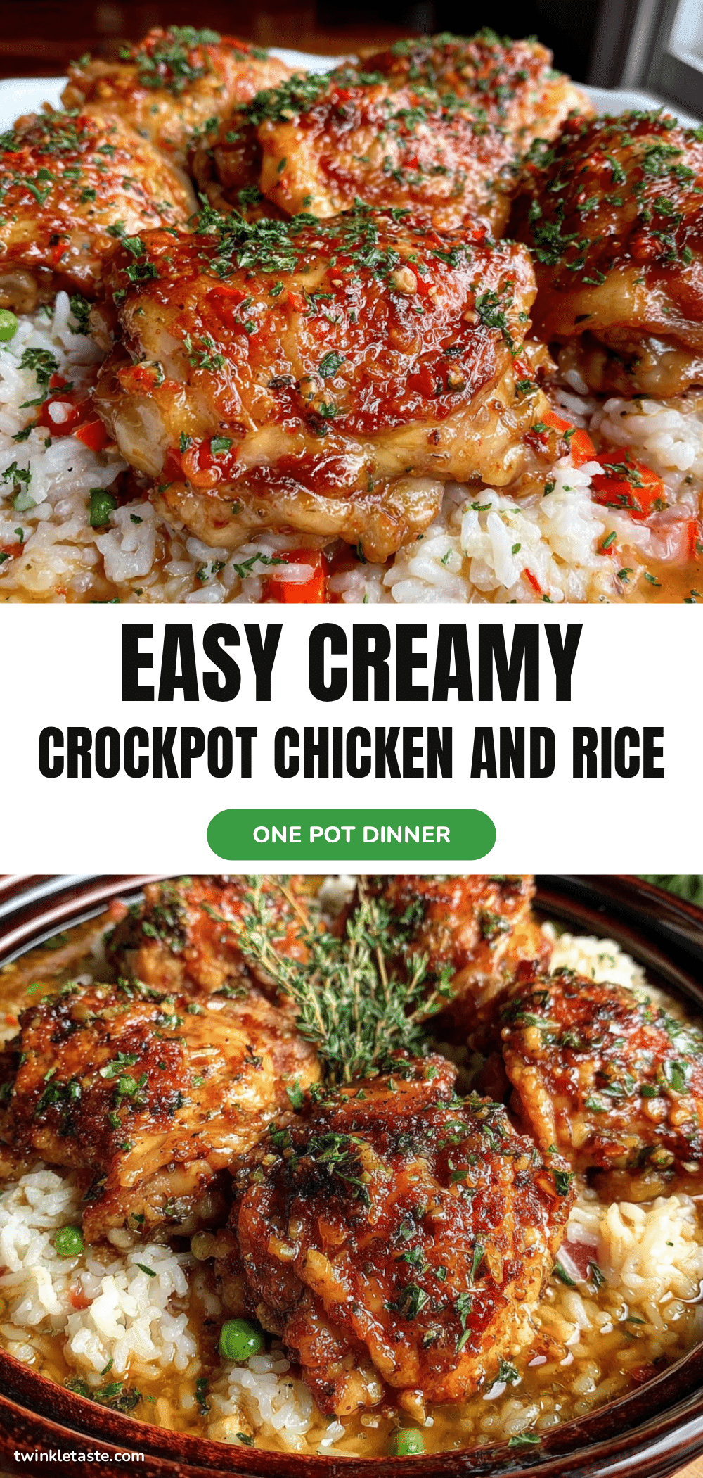 creamy crockpot chicken and rice recipe