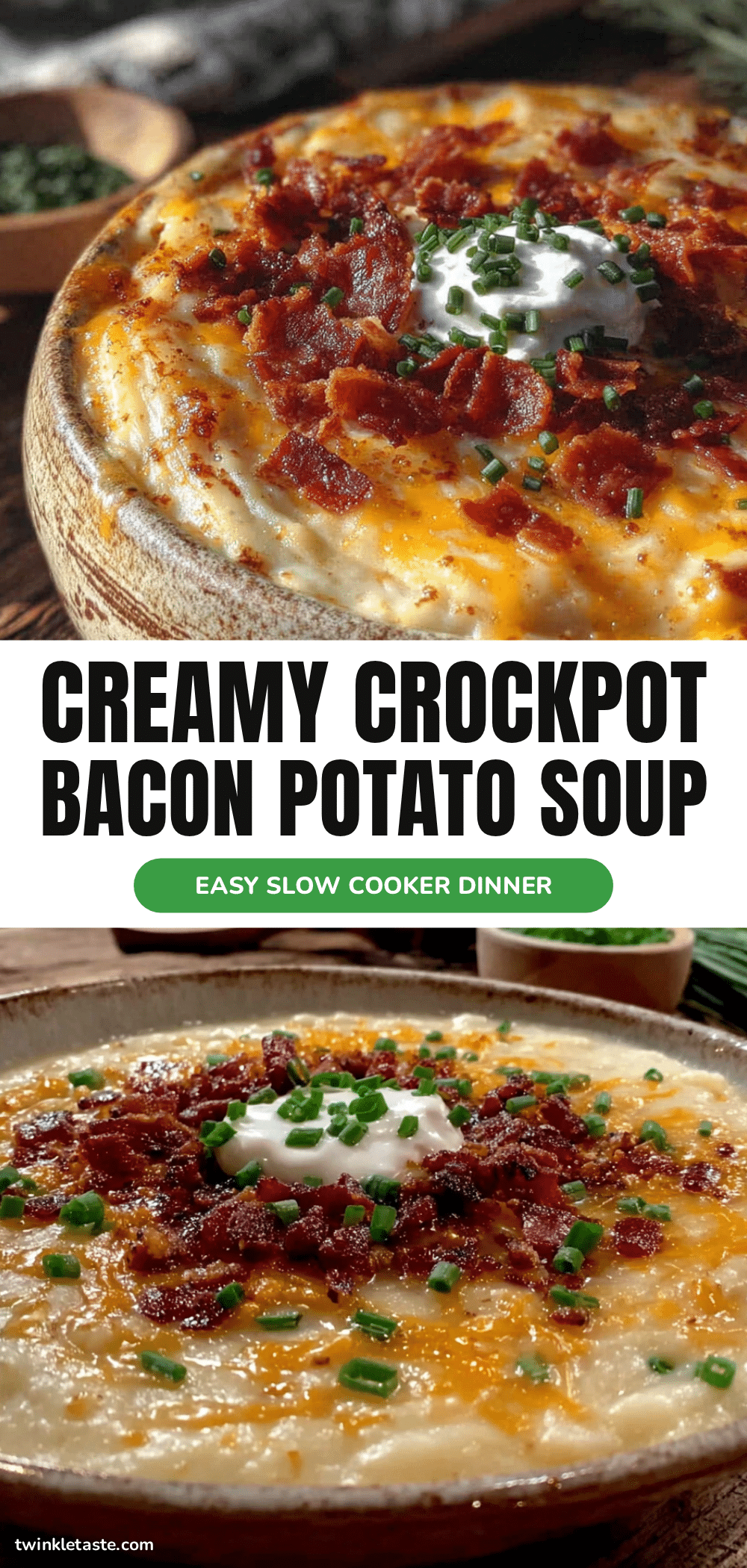 creamy crockpot potato soup recipe