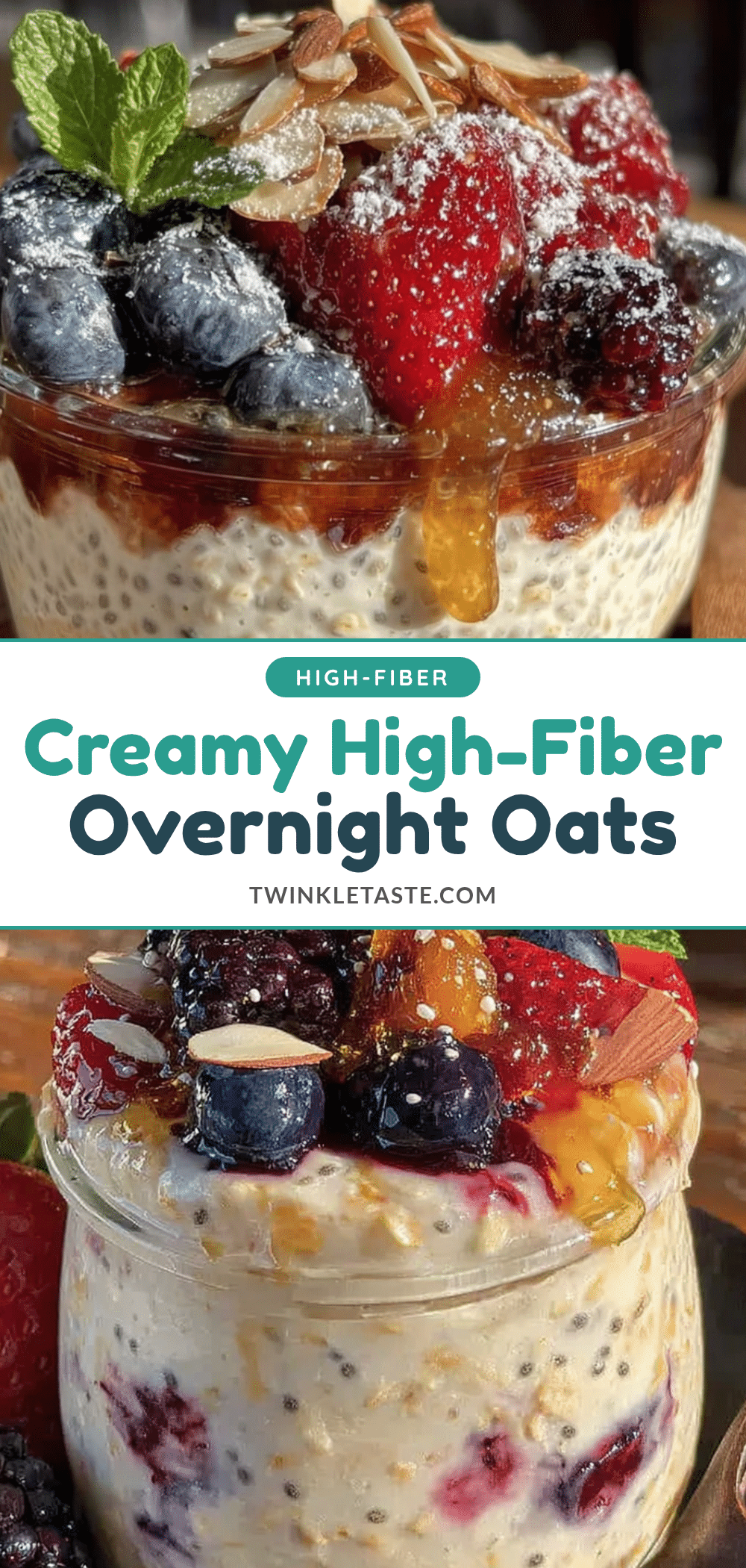 creamy high-fiber overnight oats recipe