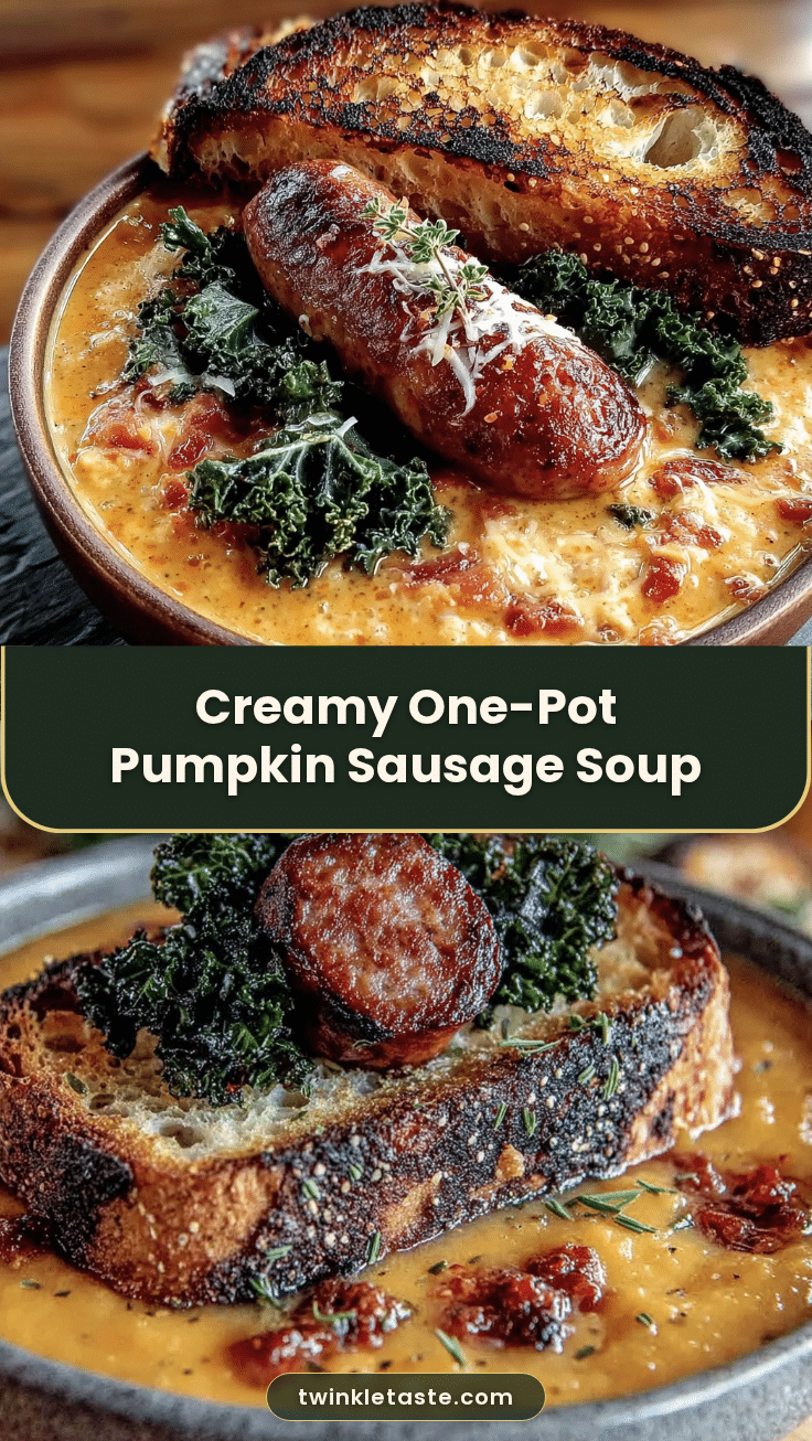 creamy one-pot pumpkin sausage soup recipe