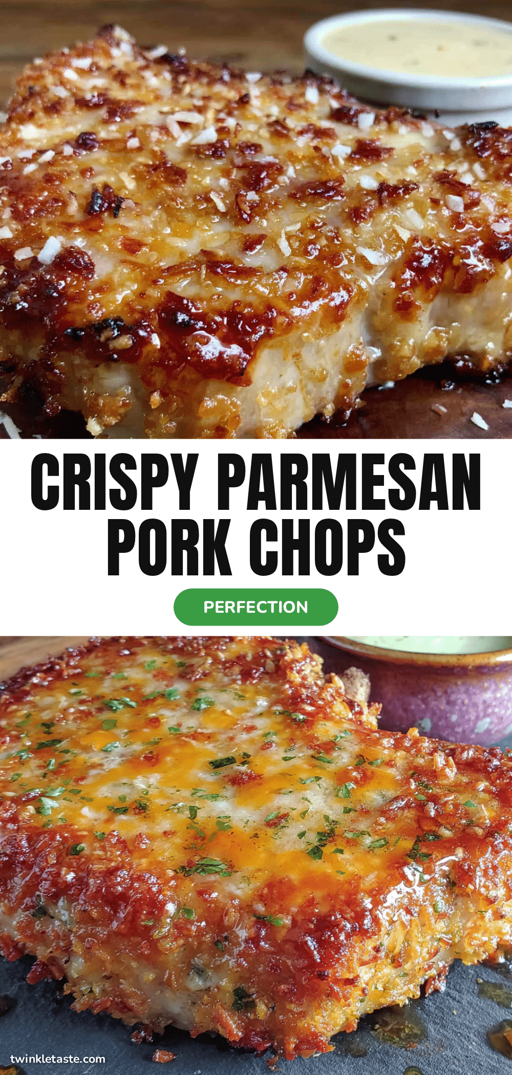 crispy baked parmesan pork chops recipe