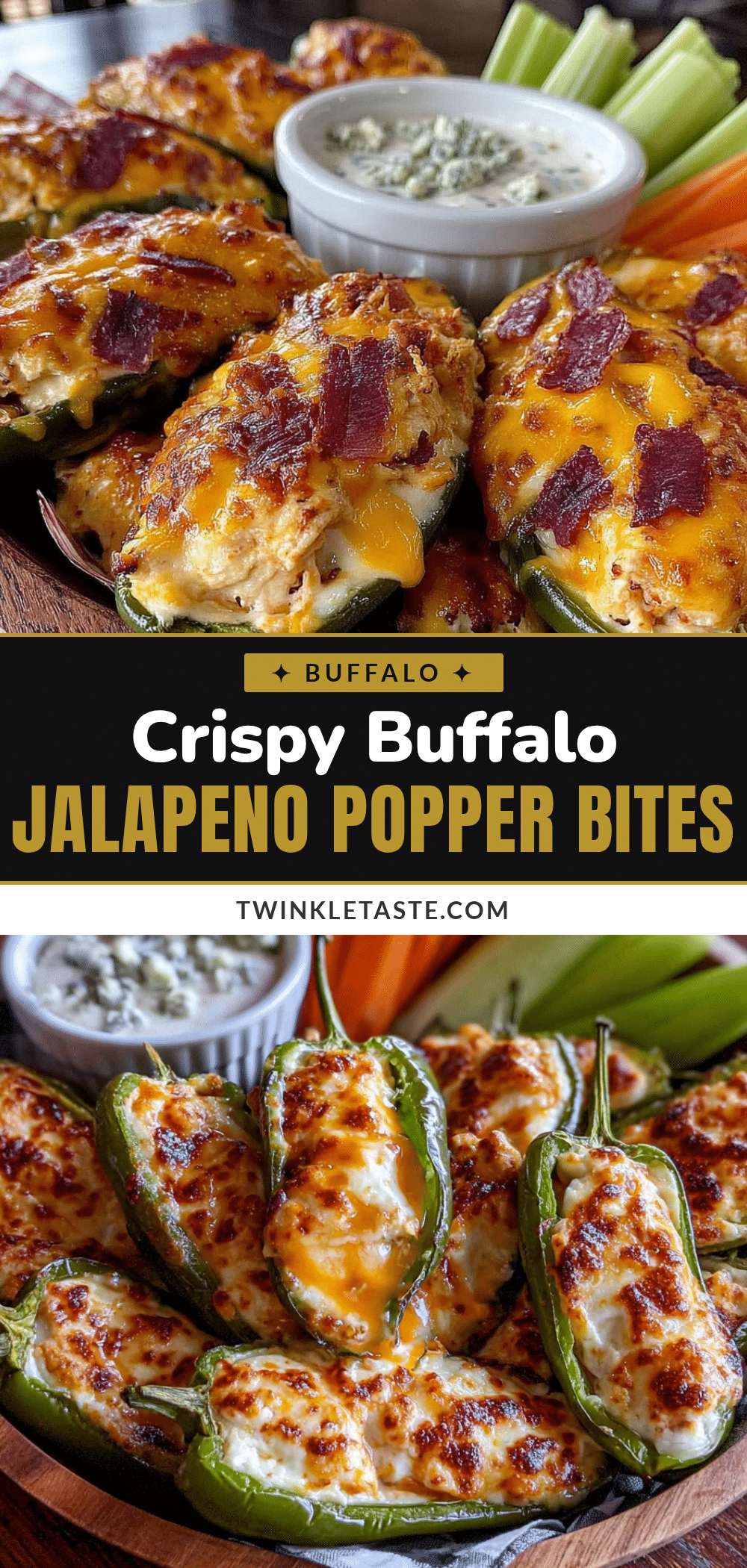 crispy buffalo chicken stuffed jalapeno poppers recipe