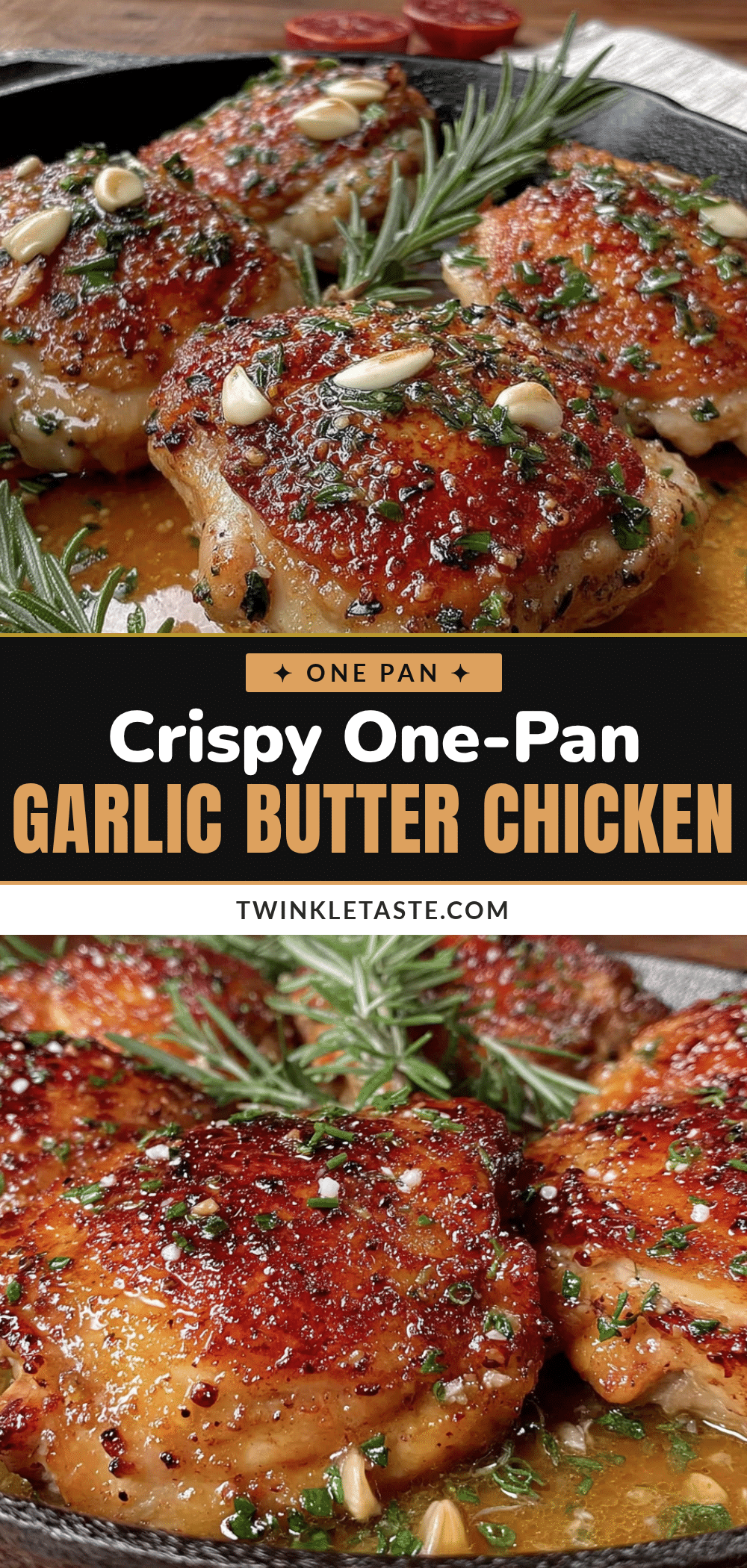 crispy garlic butter chicken thighs recipe