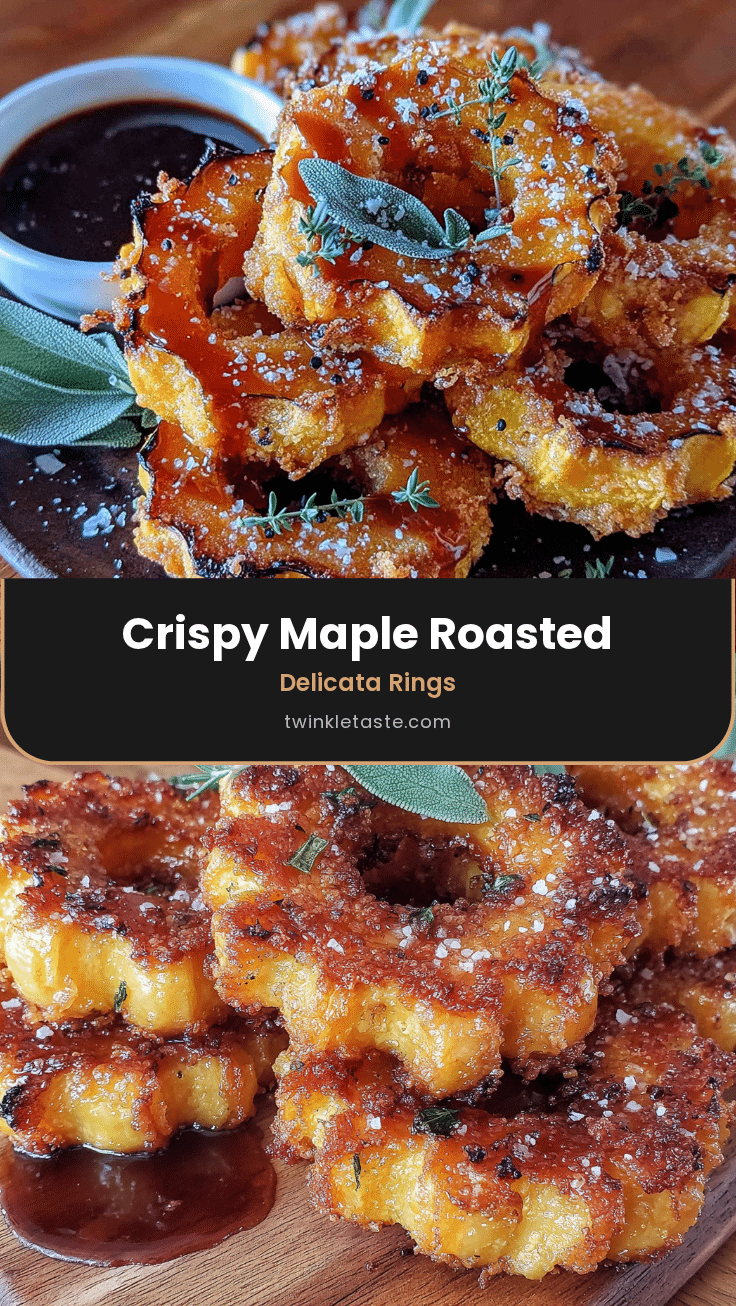 crispy maple roasted delicata squash rings recipe