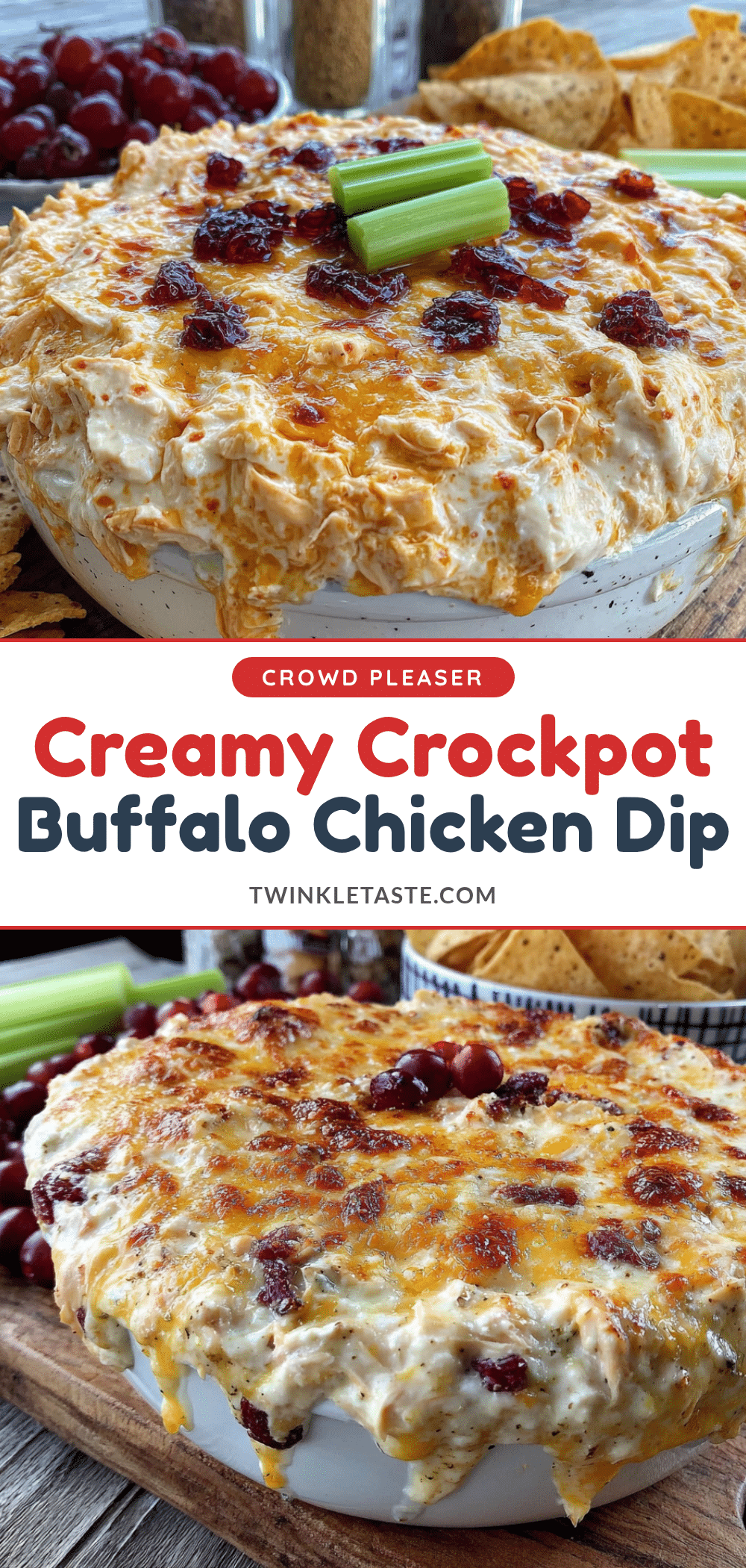 crockpot buffalo chicken dip with cream cheese recipe