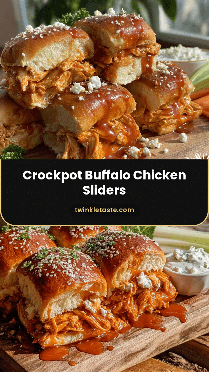 crockpot buffalo chicken sliders recipe