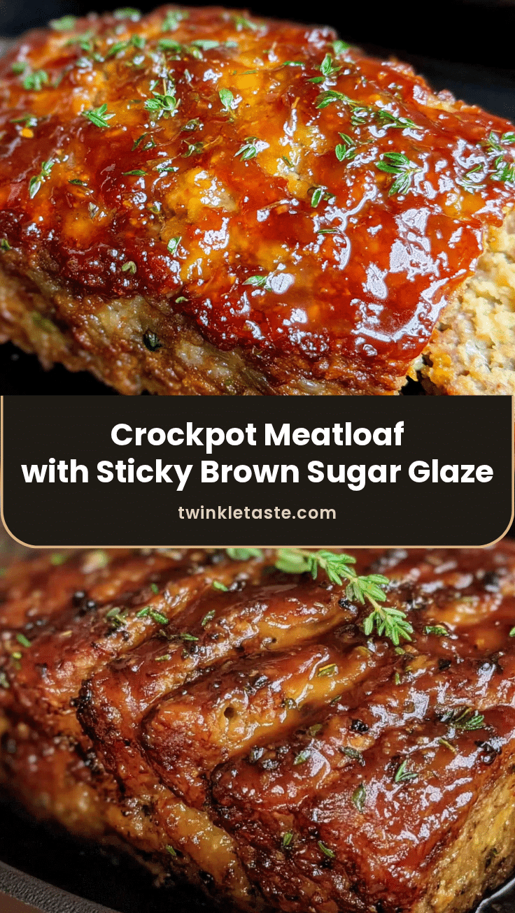 crockpot meatloaf with brown sugar glaze recipe
