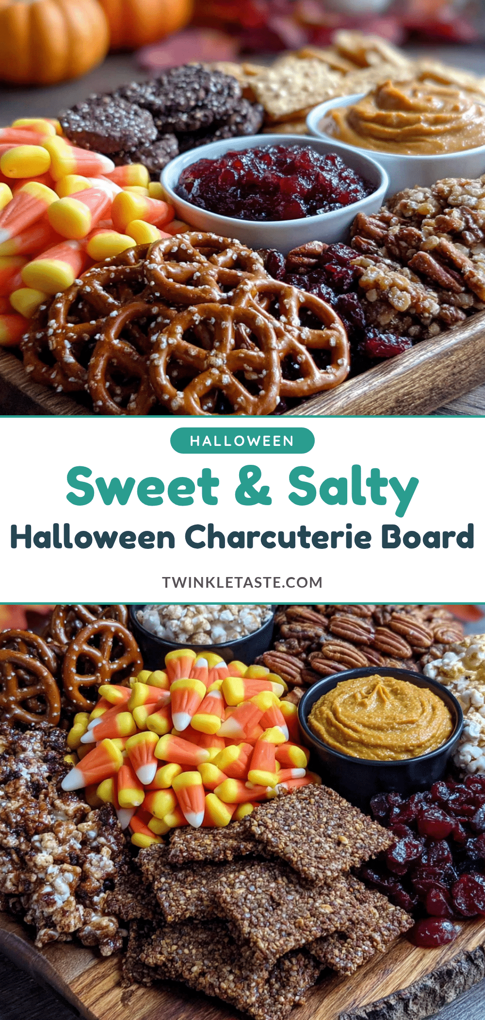 Easy Sweet and Salty Halloween Charcuterie Board recipe