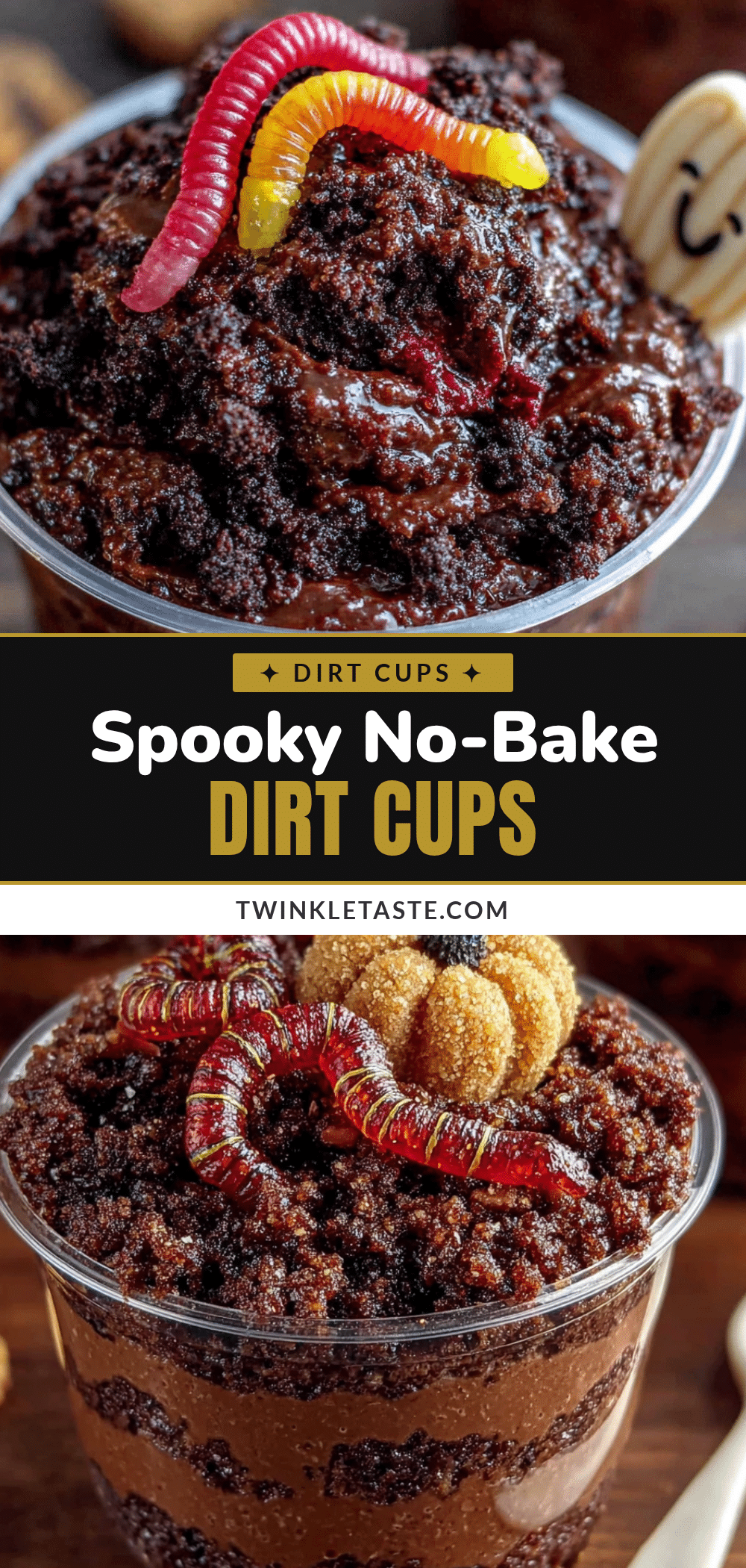 halloween dirt cups recipe