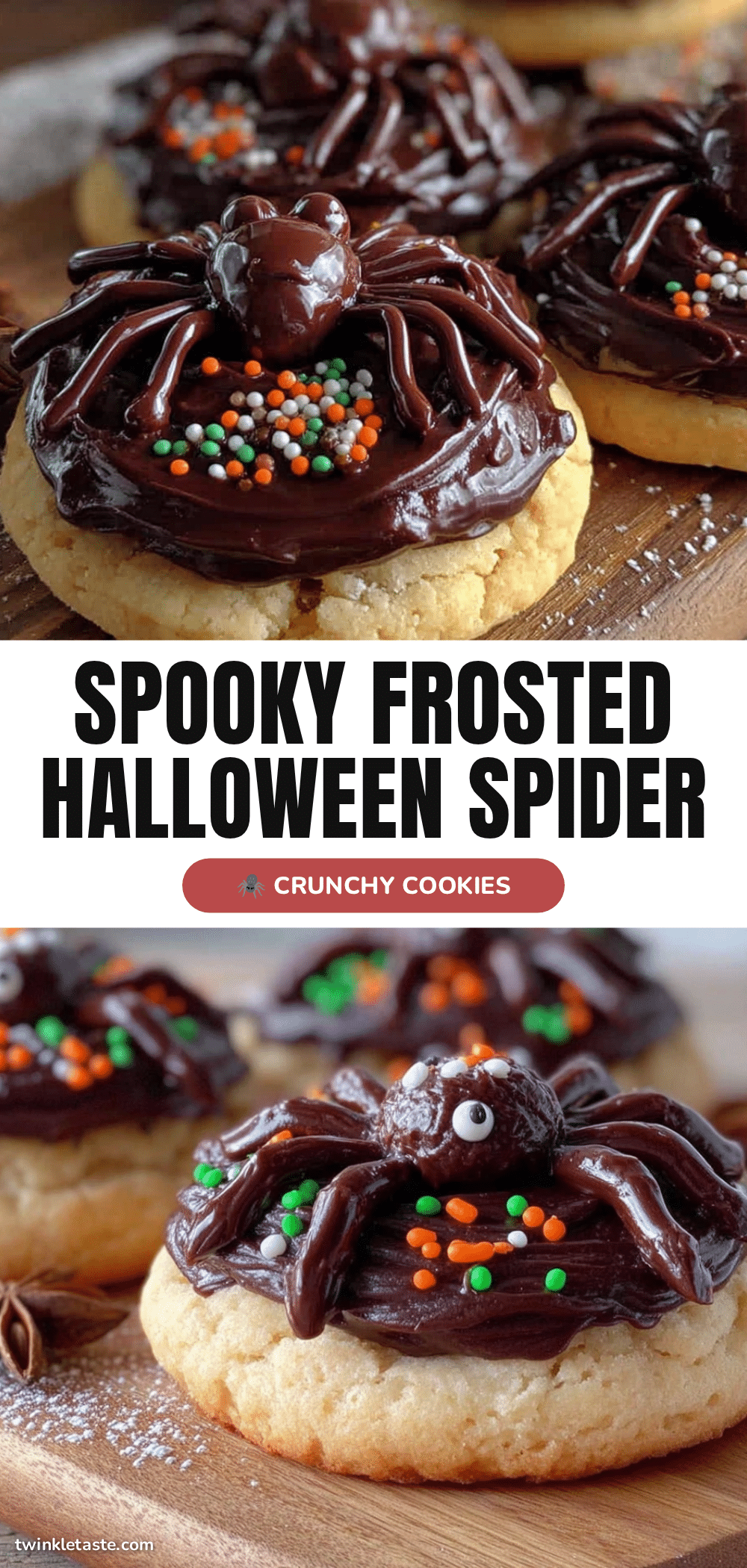 halloween sugar cookies with royal icing spiders recipe