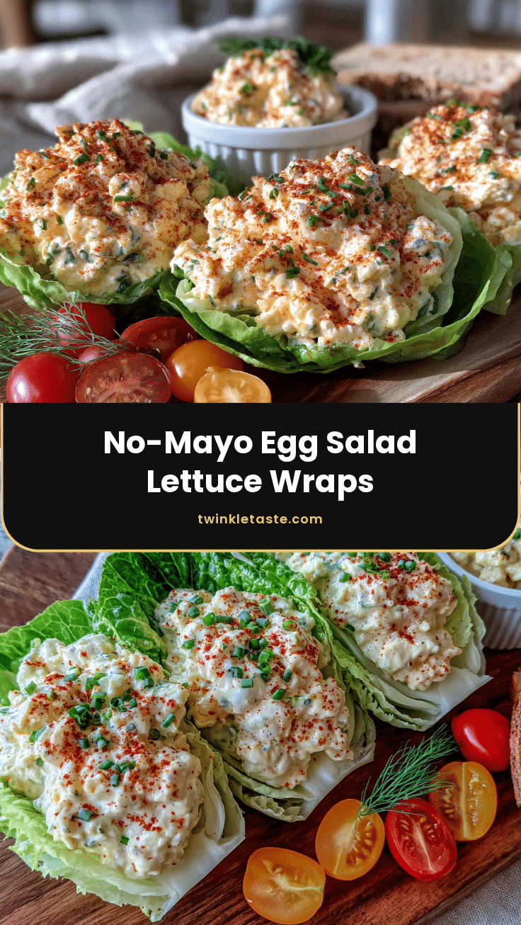 healthy no-mayo egg salad lettuce wraps recipe