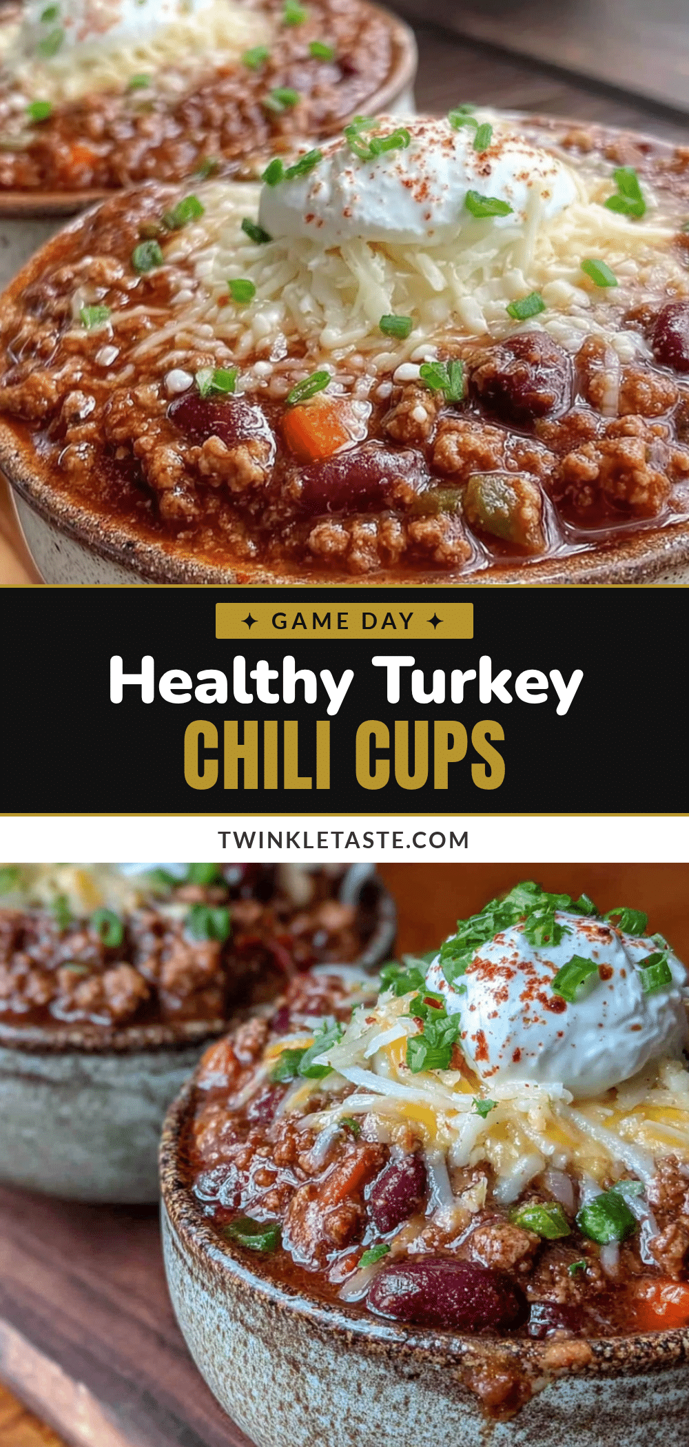 healthy turkey chili cups recipe