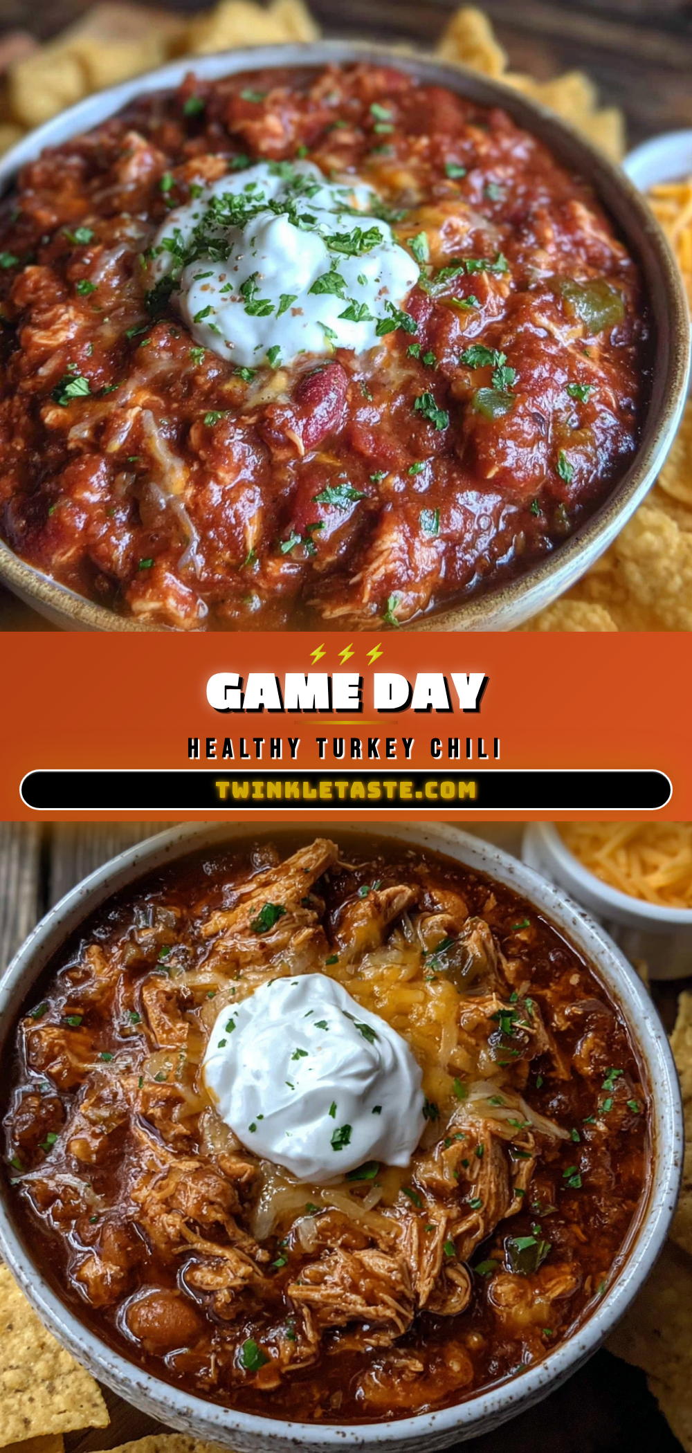 healthy turkey chili for game day recipe