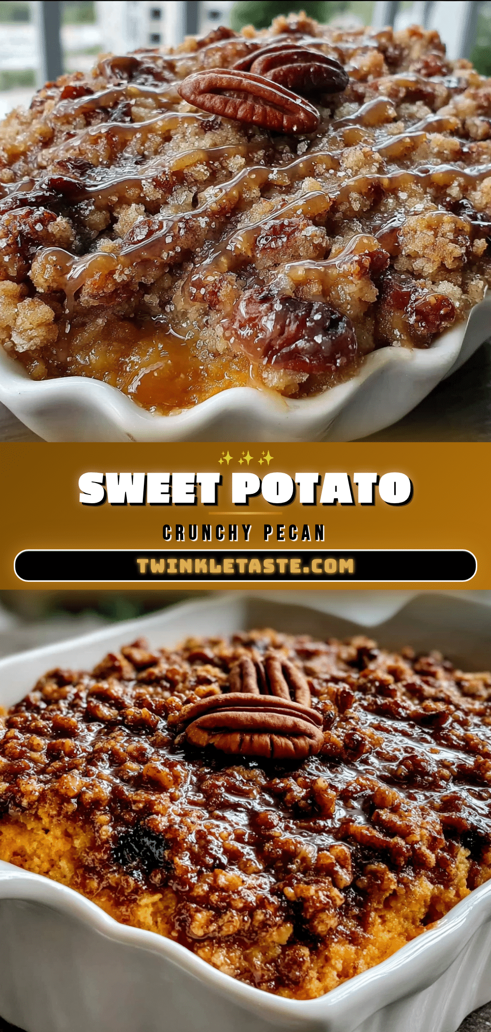 make-ahead sweet potato casserole with pecan streusel recipe