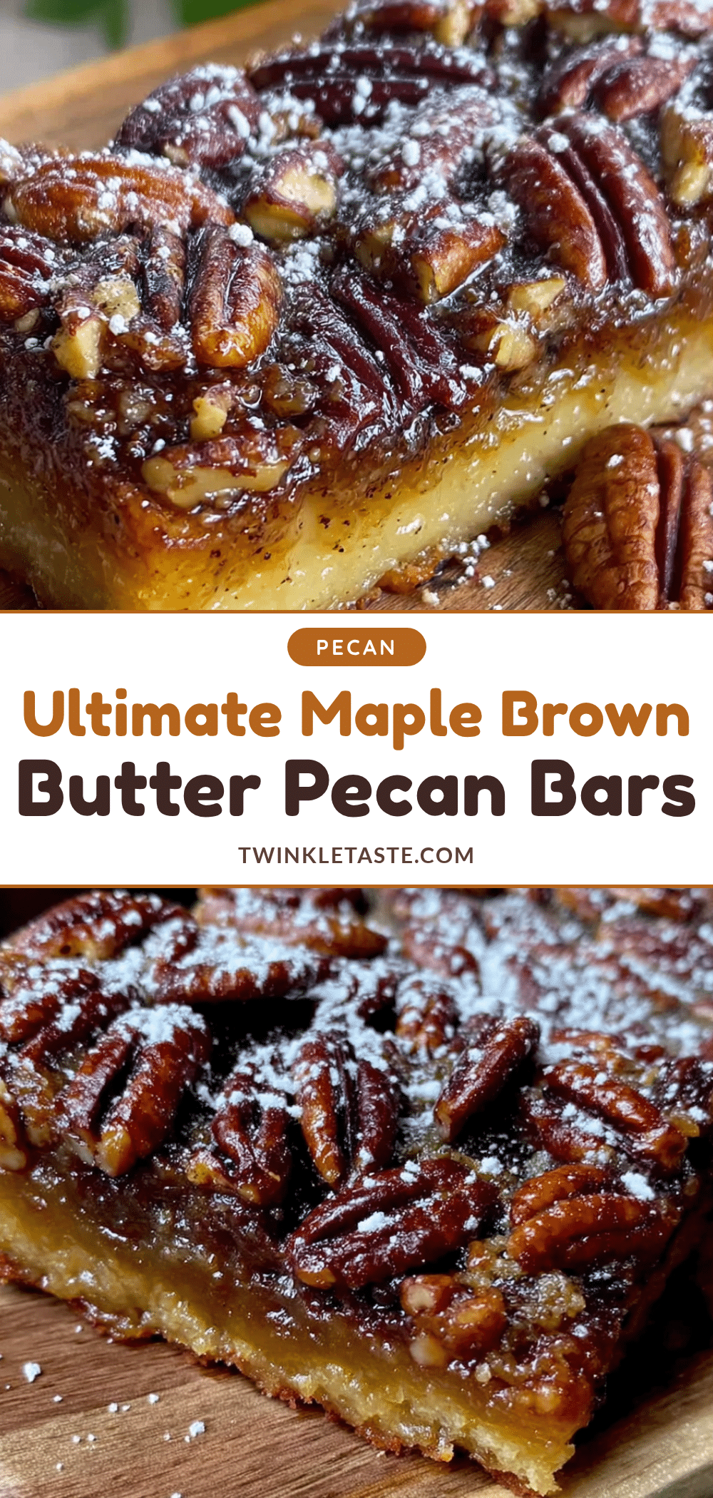maple brown butter pecan pie bars recipe