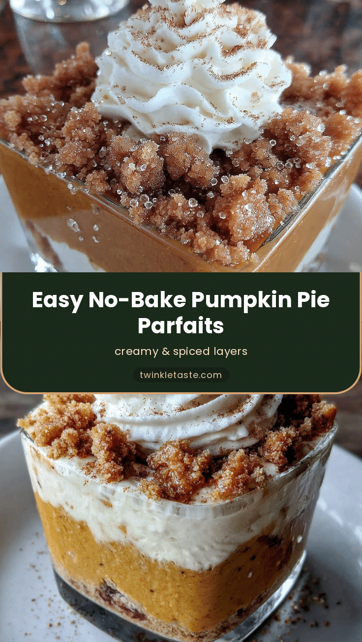 no-bake pumpkin pie parfaits recipe