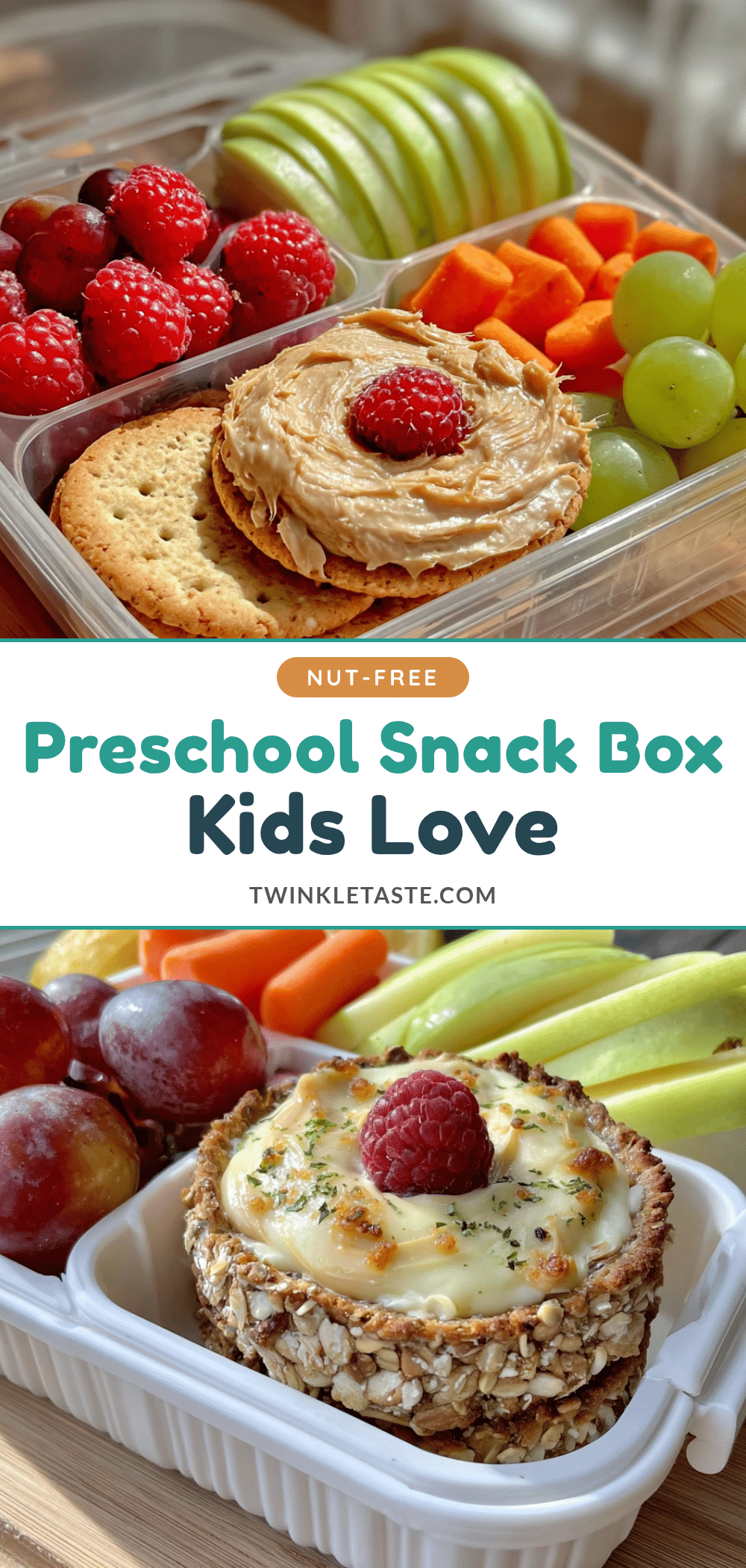 nut-free preschool snack box recipe
