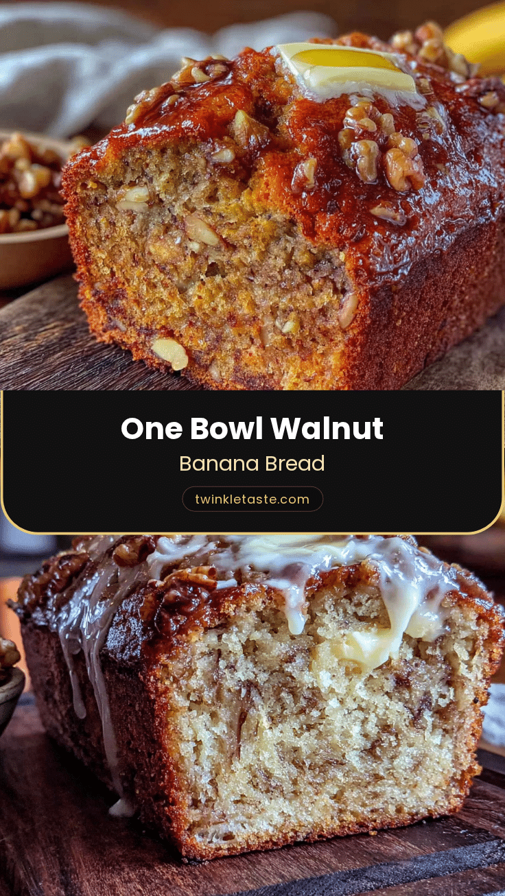 one bowl banana walnut bread recipe