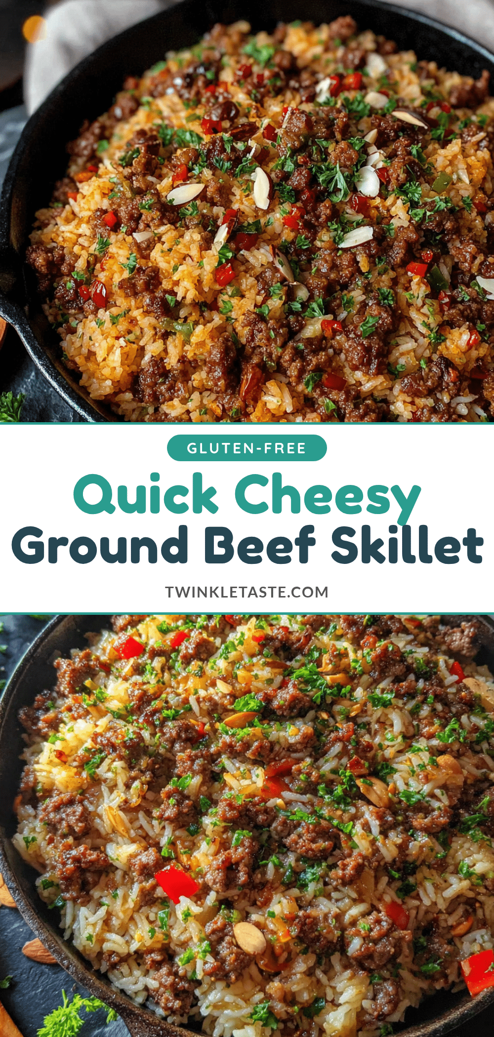 one-pan ground beef and rice skillet recipe