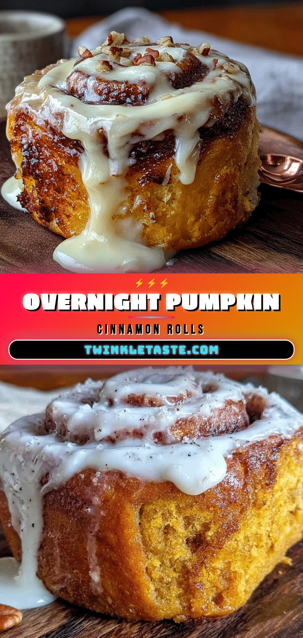 overnight pumpkin cinnamon rolls recipe