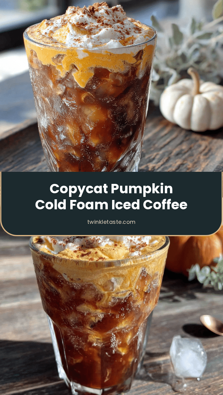 pumpkin cold foam iced coffee recipe