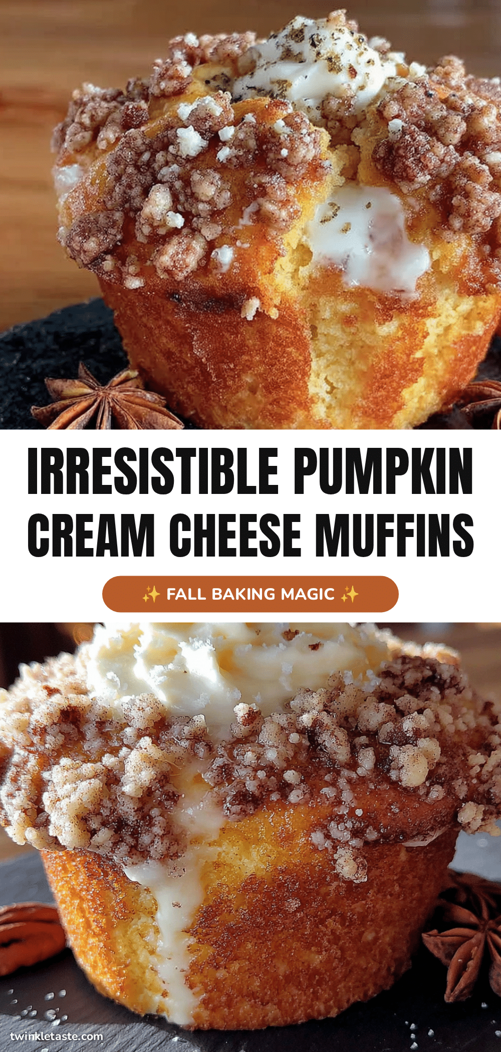 pumpkin cream cheese muffins recipe