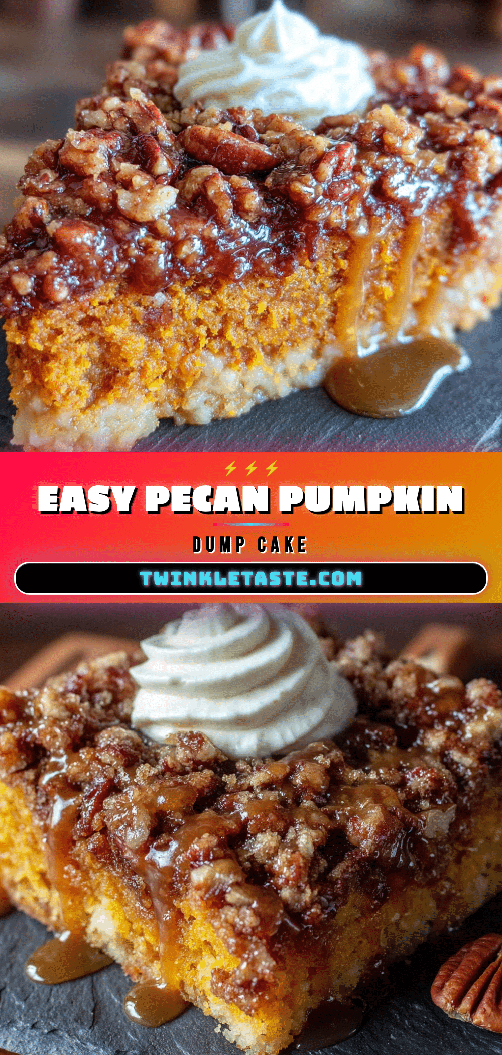 pumpkin dump cake with pecan streusel recipe
