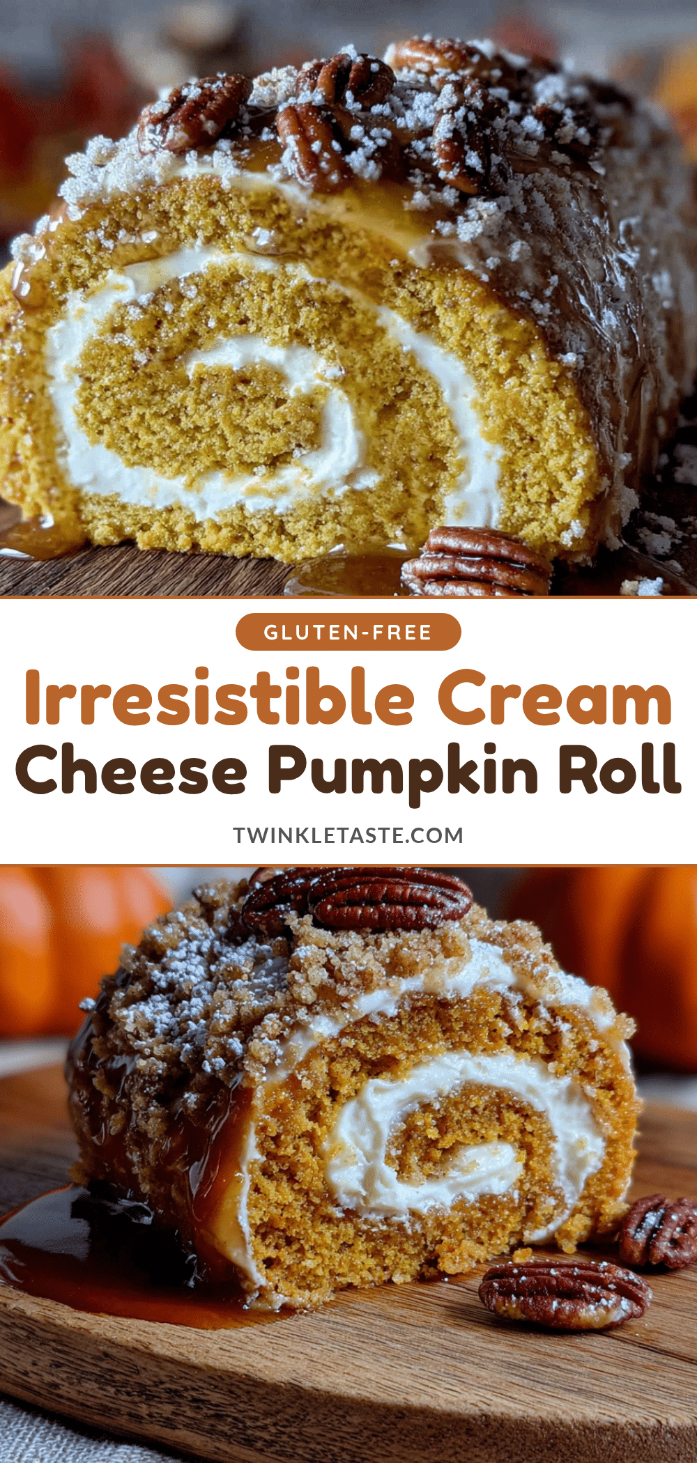 pumpkin roll with cream cheese filling recipe