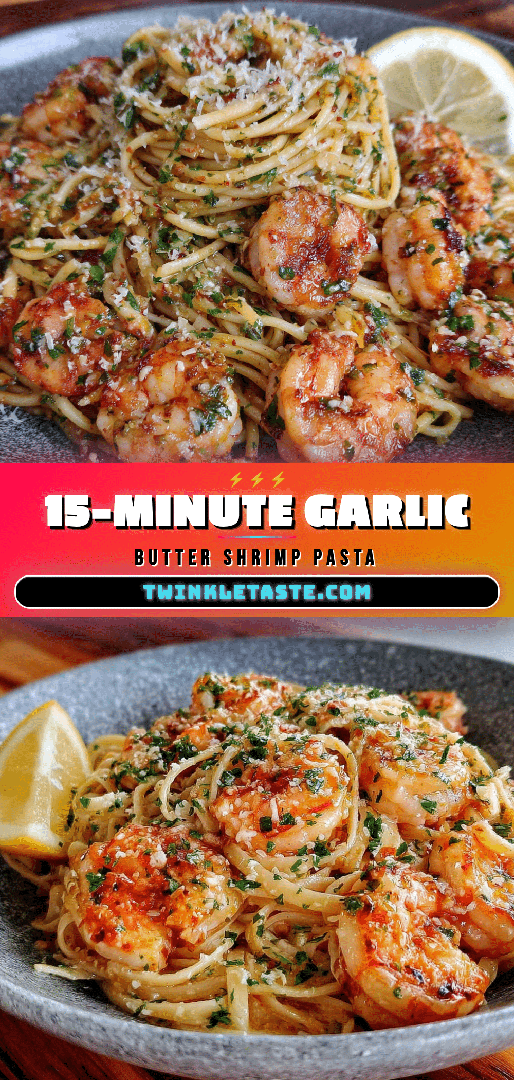 quick garlic butter shrimp pasta recipe