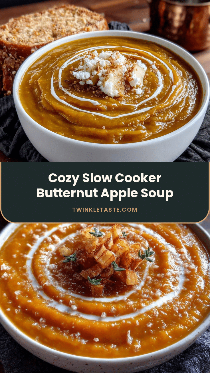 slow cooker butternut squash apple soup recipe