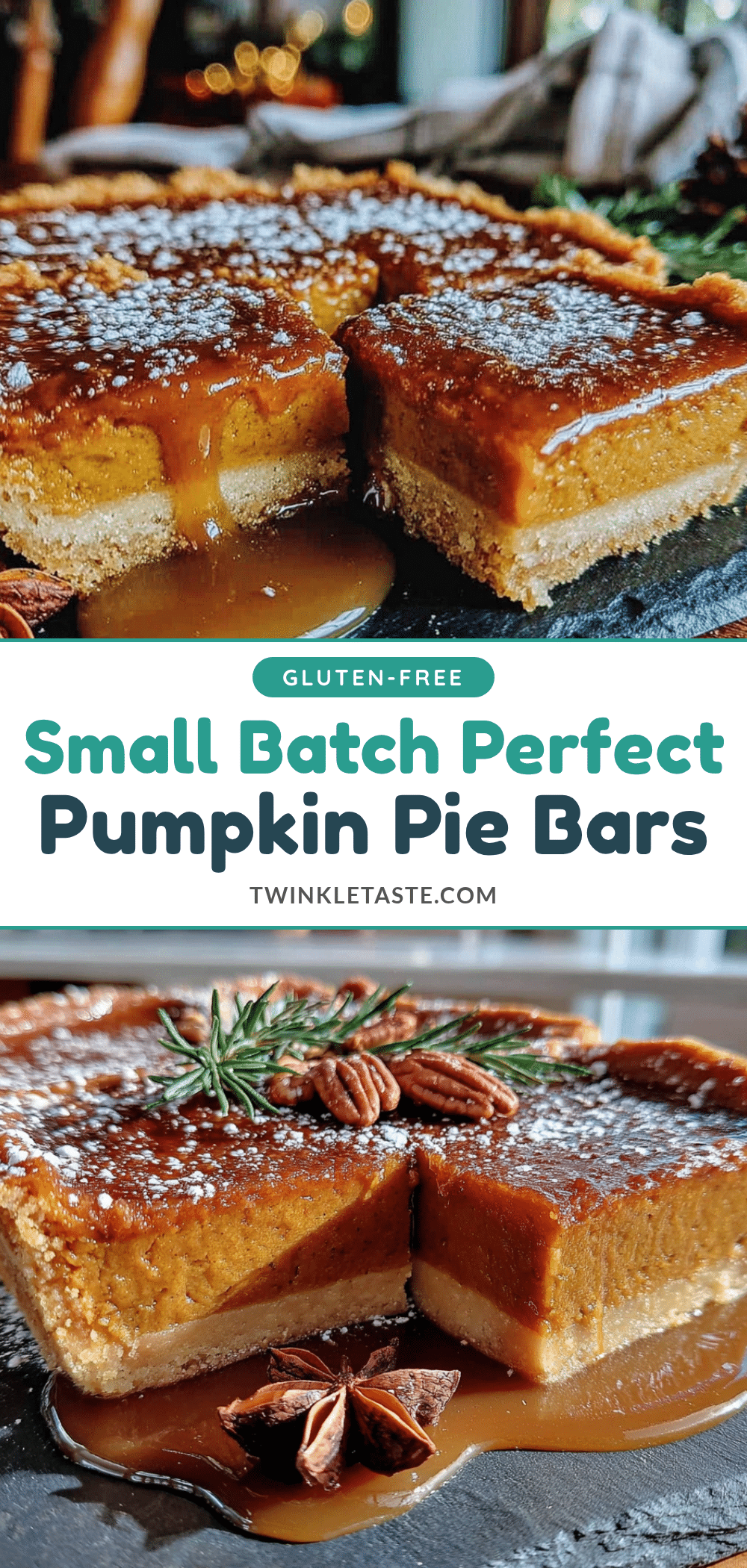 small-batch pumpkin pie bars recipe
