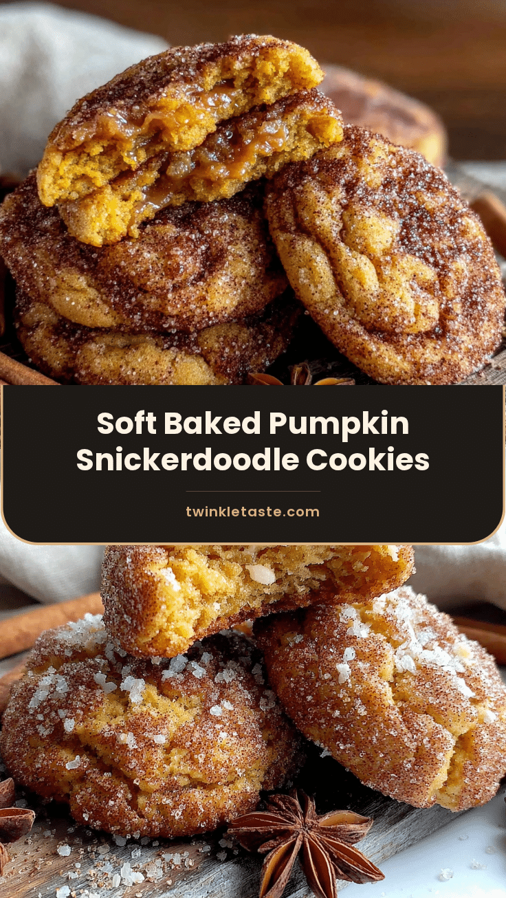 soft baked pumpkin snickerdoodle cookies recipe