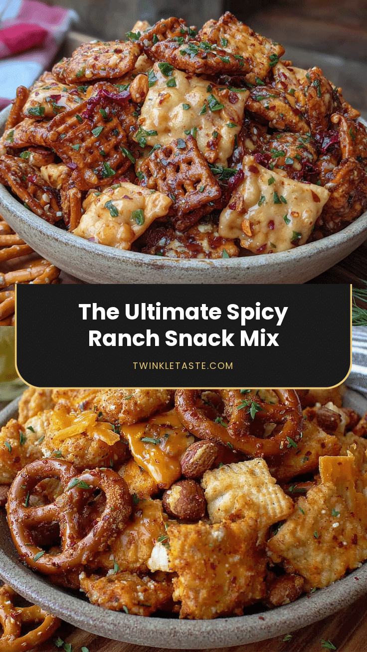 spicy ranch snack mix recipe