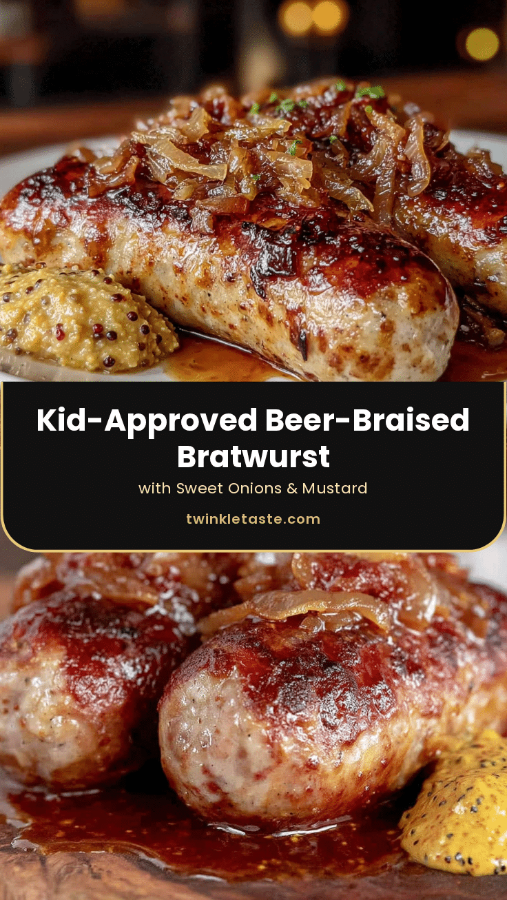 beer-braised bratwurst recipe