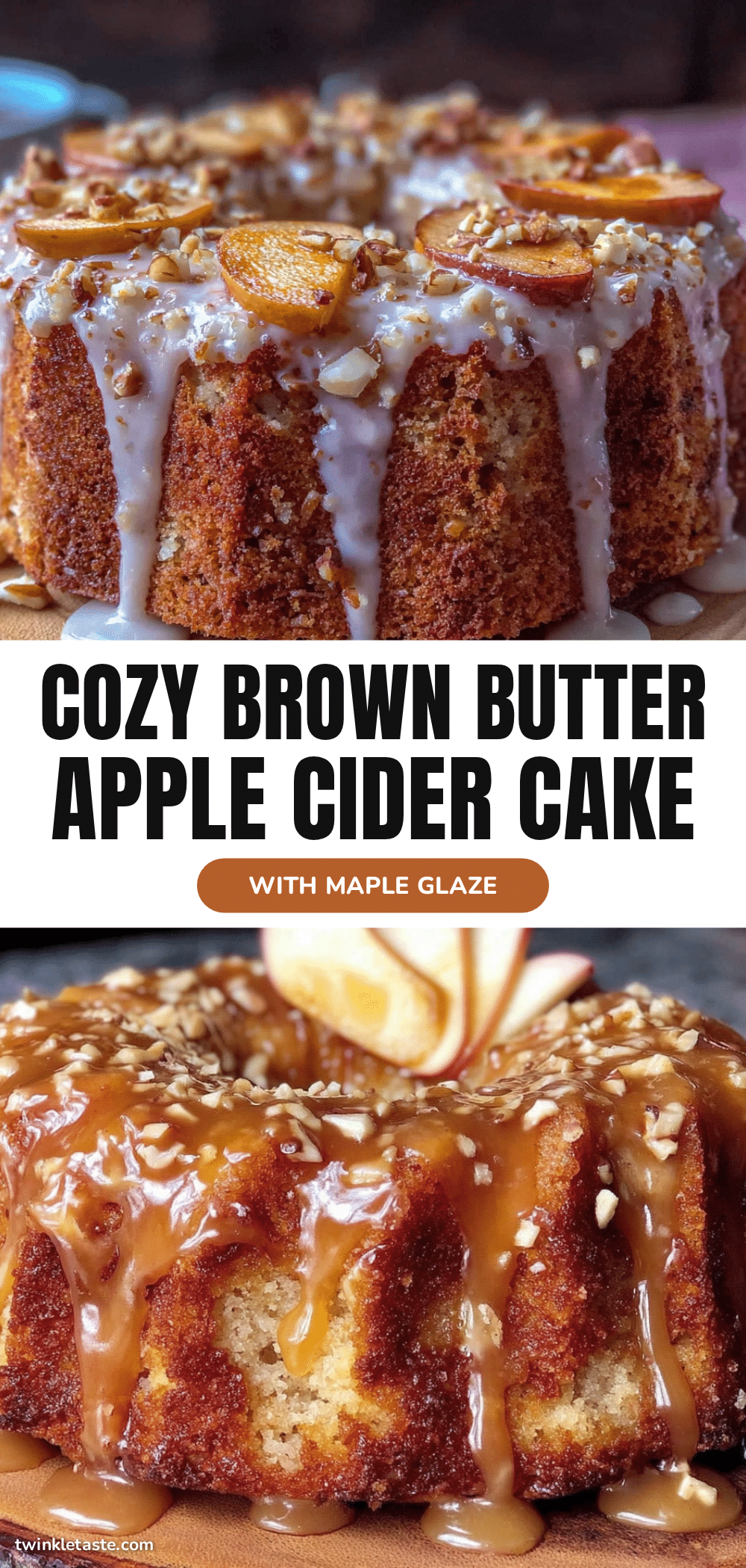 brown butter apple cider cake recipe