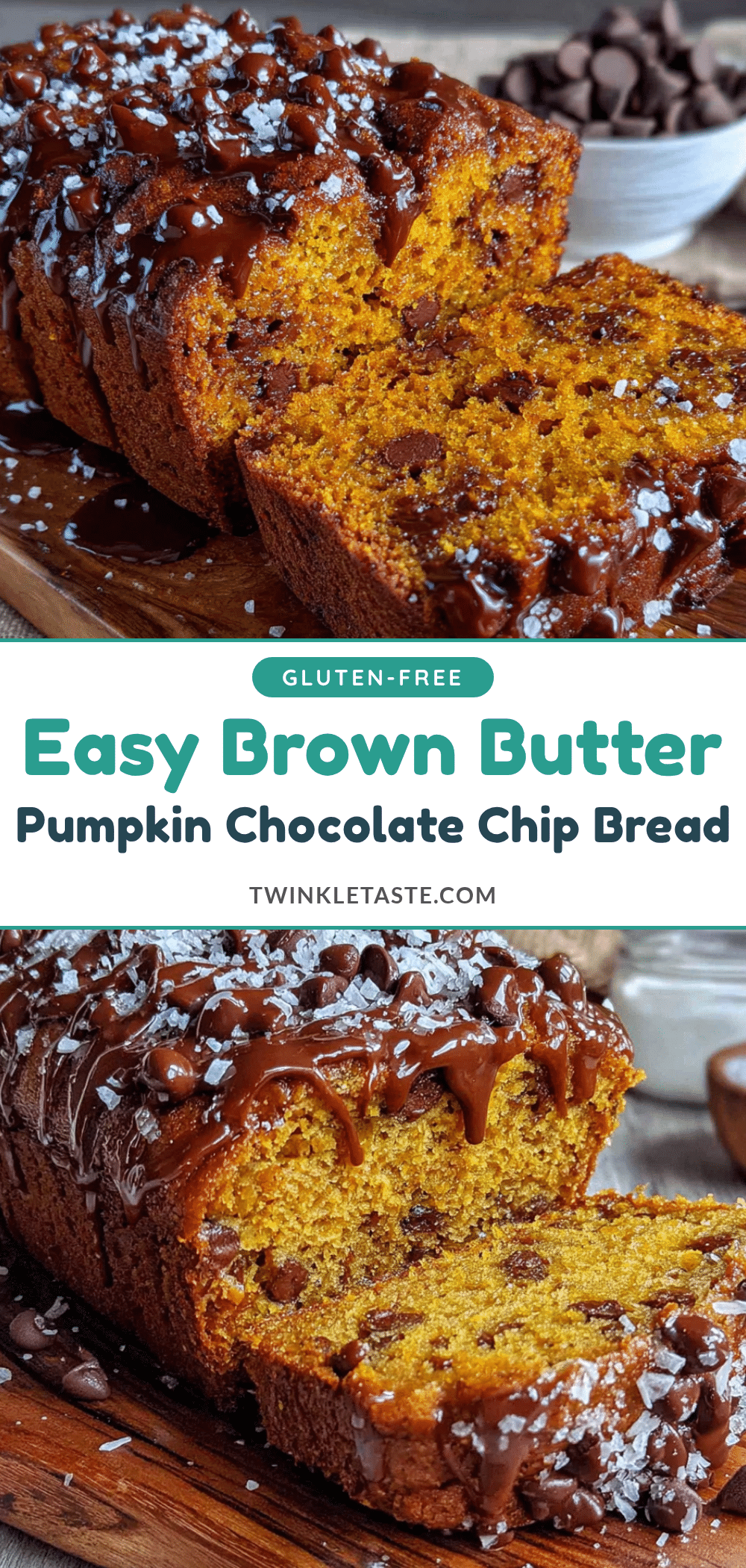 brown butter pumpkin chocolate chip bread recipe