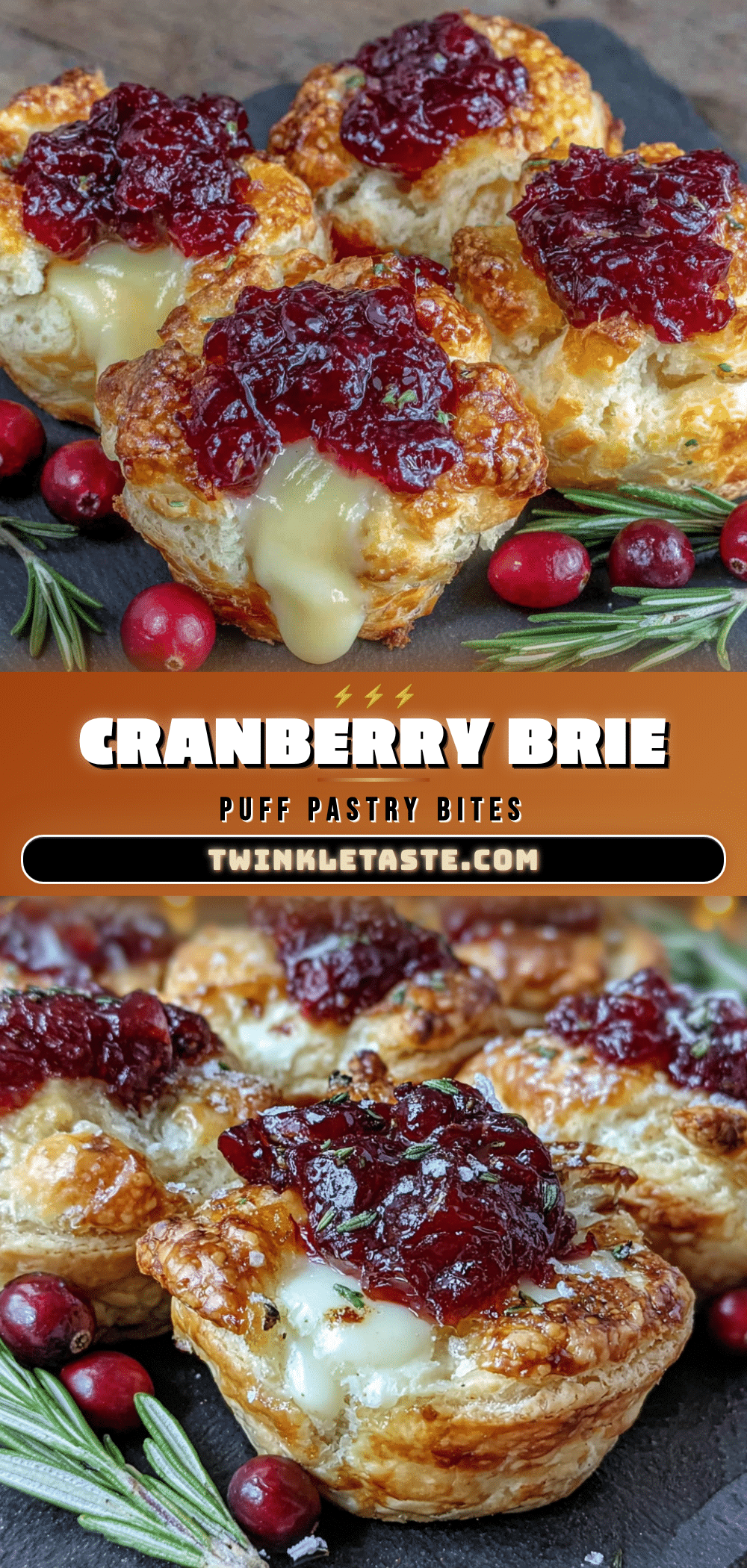cranberry brie bites recipe