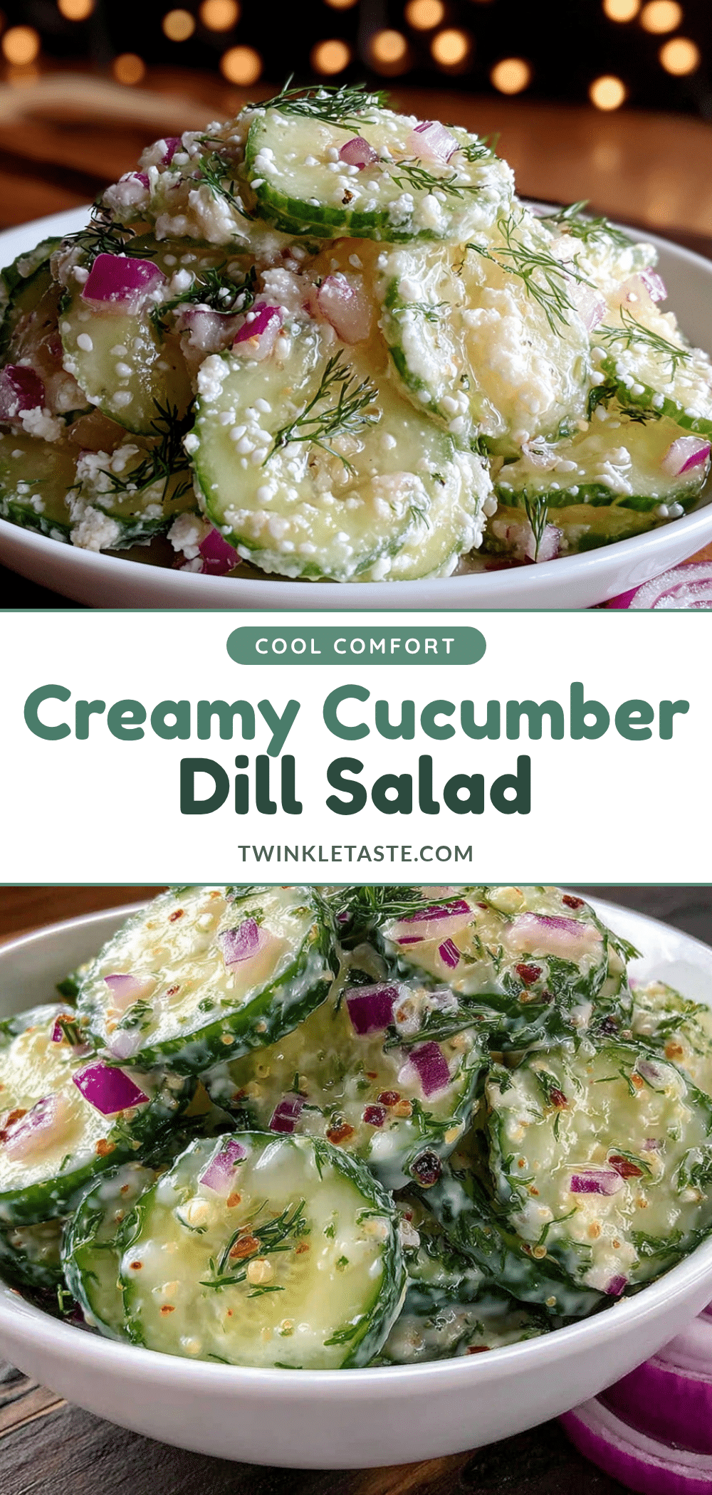 creamy cucumber dill salad recipe