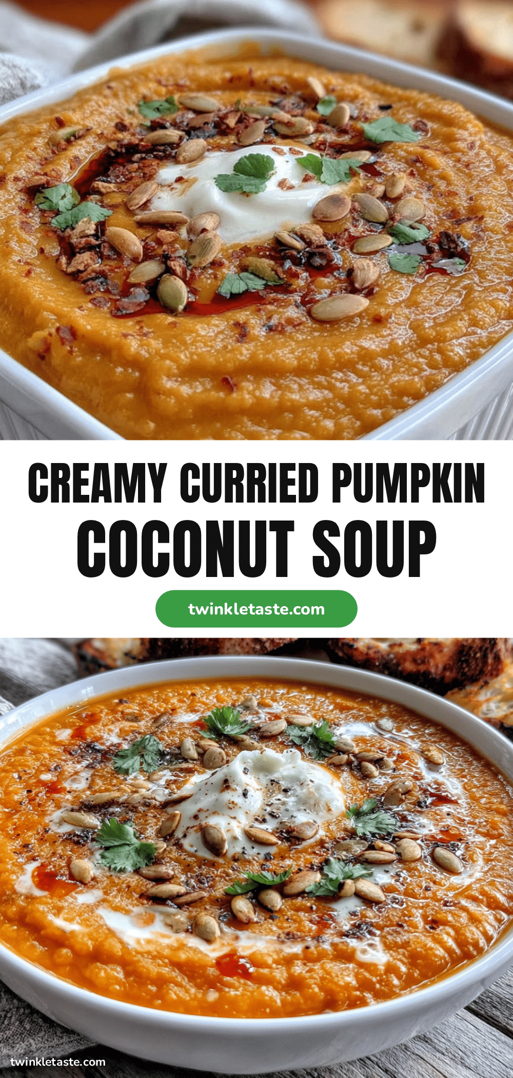 creamy curried pumpkin soup with coconut milk recipe