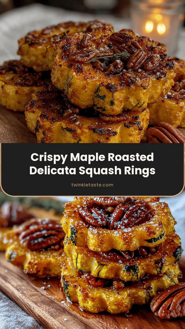 Crispy Maple Roasted Delicata Squash Rings recipe