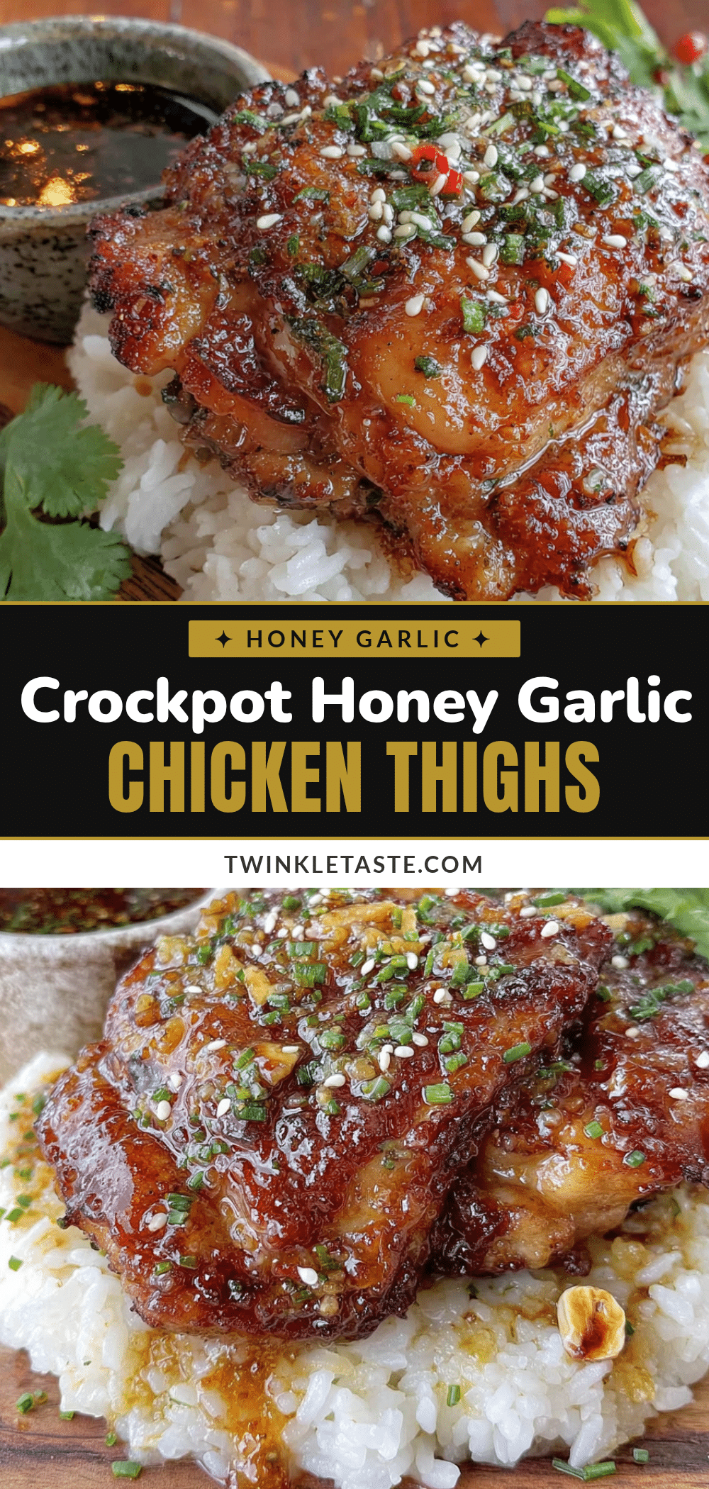 Crockpot honey garlic chicken thighs recipe