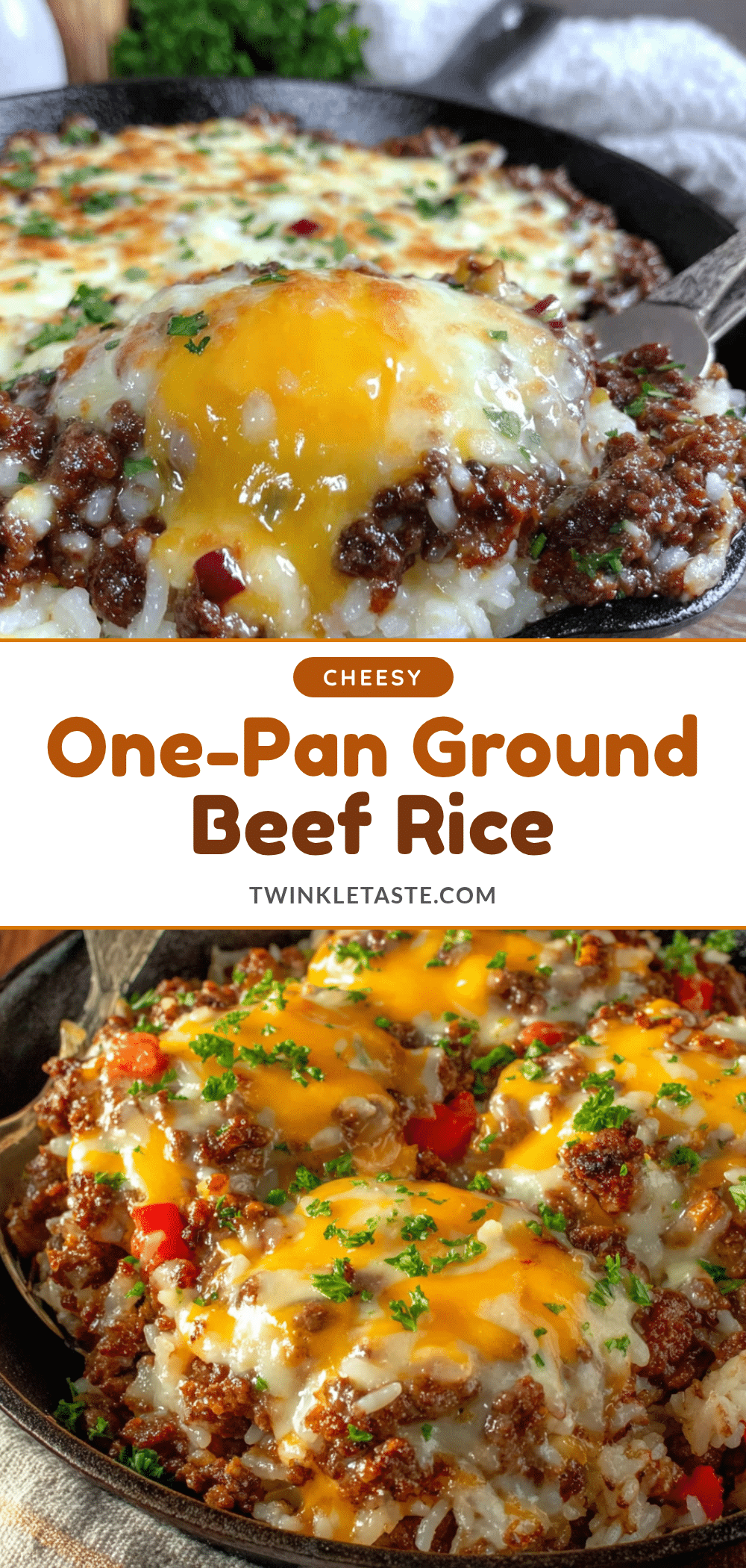 easy one-pan ground beef and rice skillet recipe