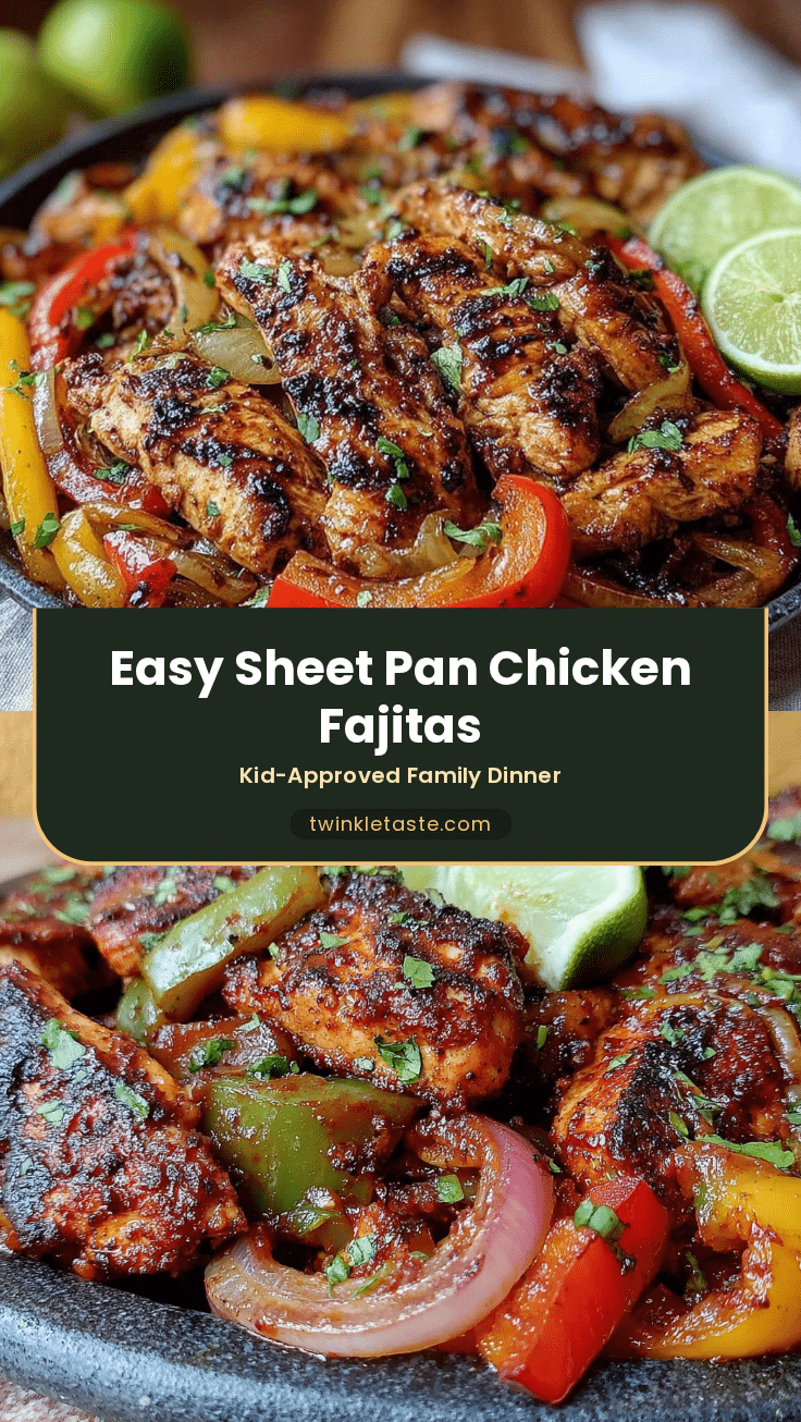 Easy Sheet Pan Chicken Fajitas recipe
