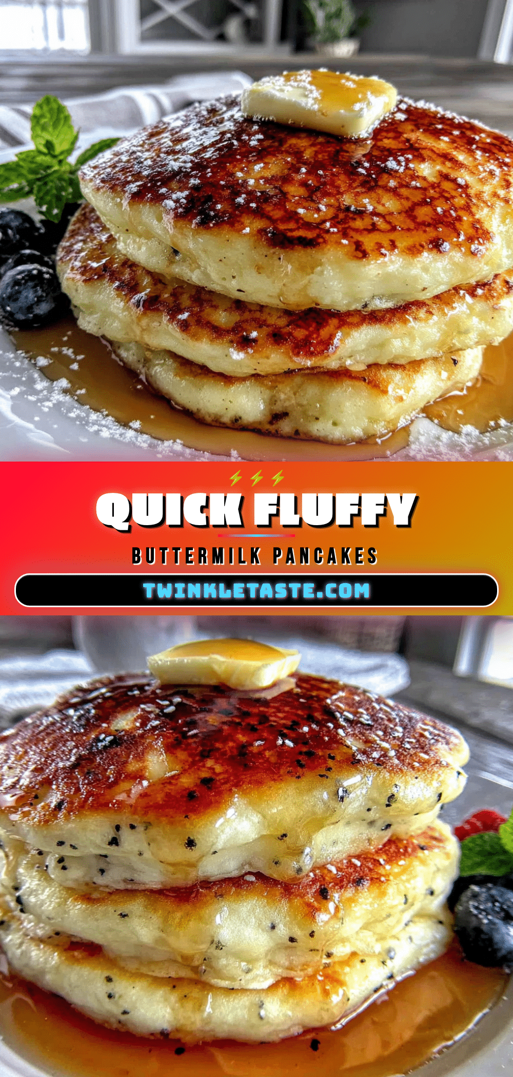 fluffy buttermilk pancakes recipe