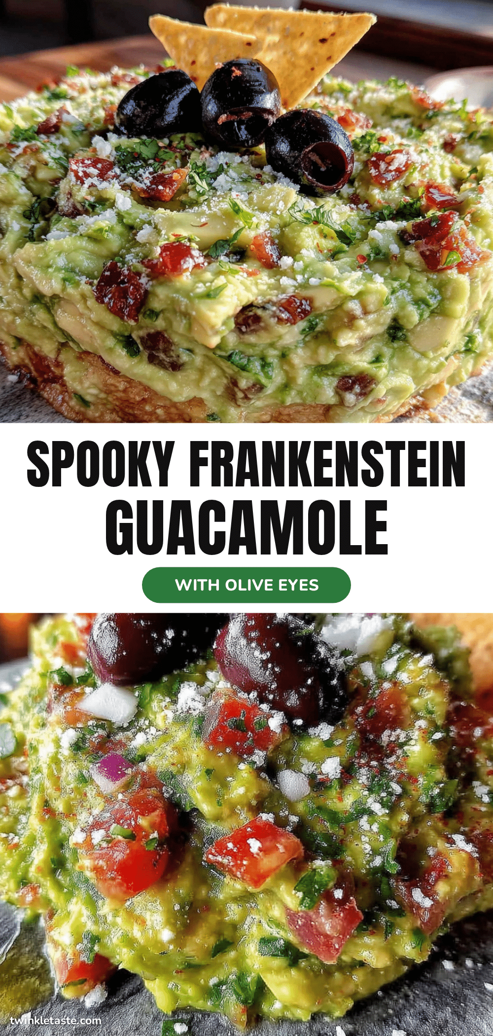 Frankenstein Guacamole recipe