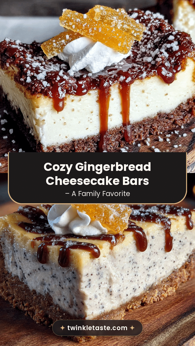 gingerbread cheesecake bars recipe