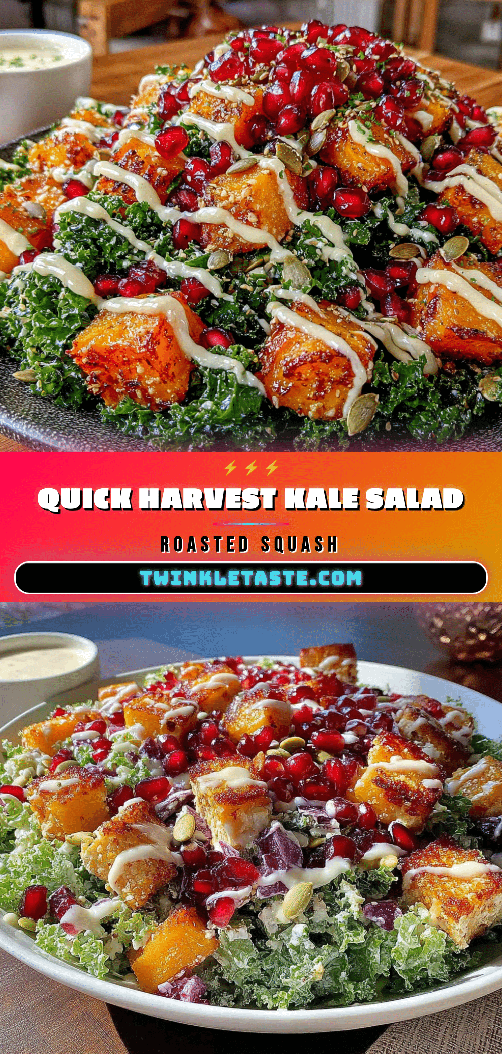 harvest kale salad recipe