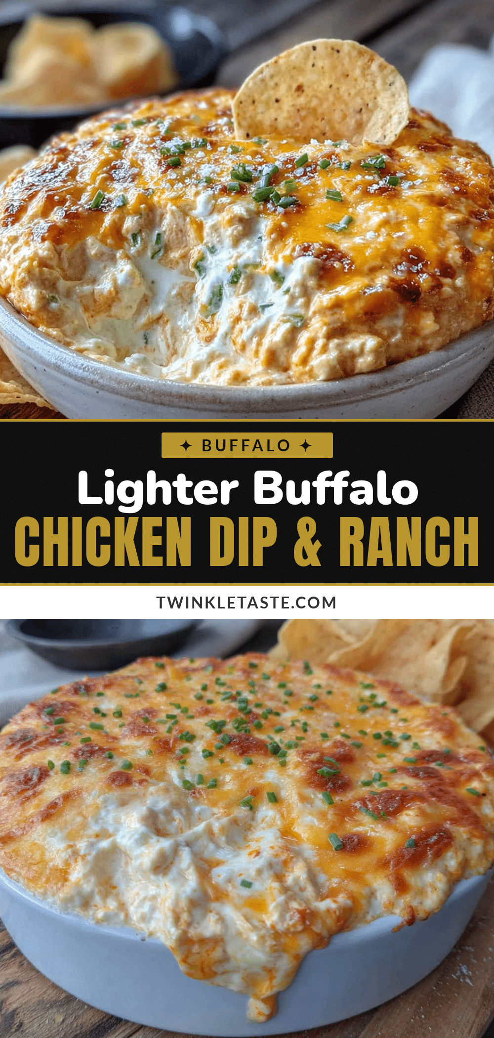 lighter buffalo chicken dip recipe