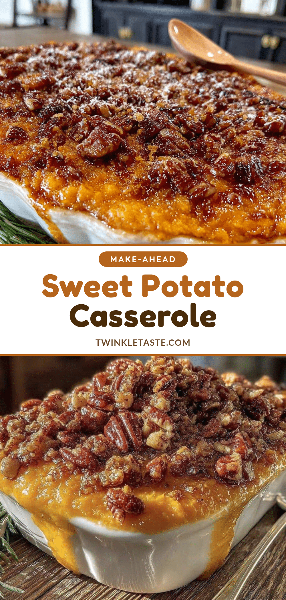 make-ahead sweet potato casserole with pecan streusel recipe