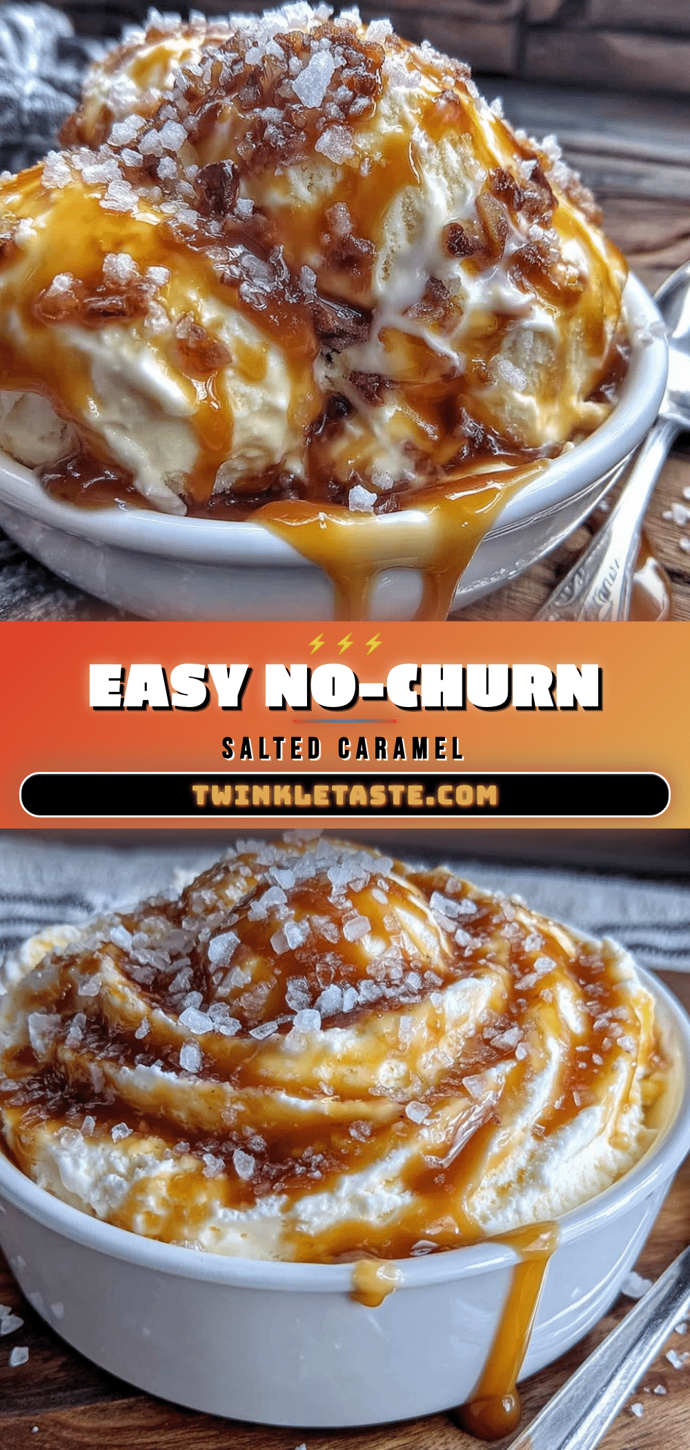 no-churn salted caramel ice cream recipe
